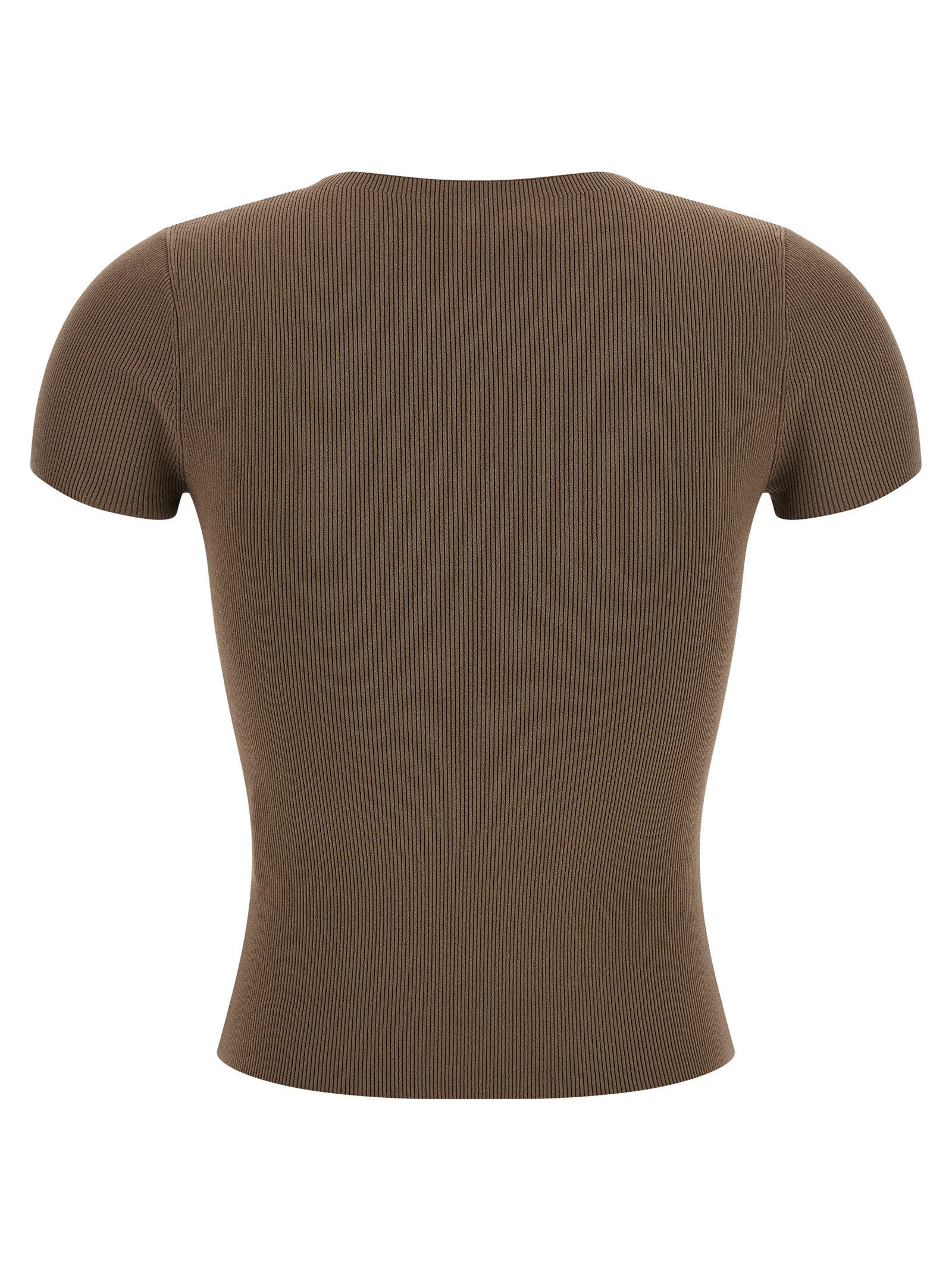Alexander Wang Brown Polyamide T-Shirt Alexander Wang