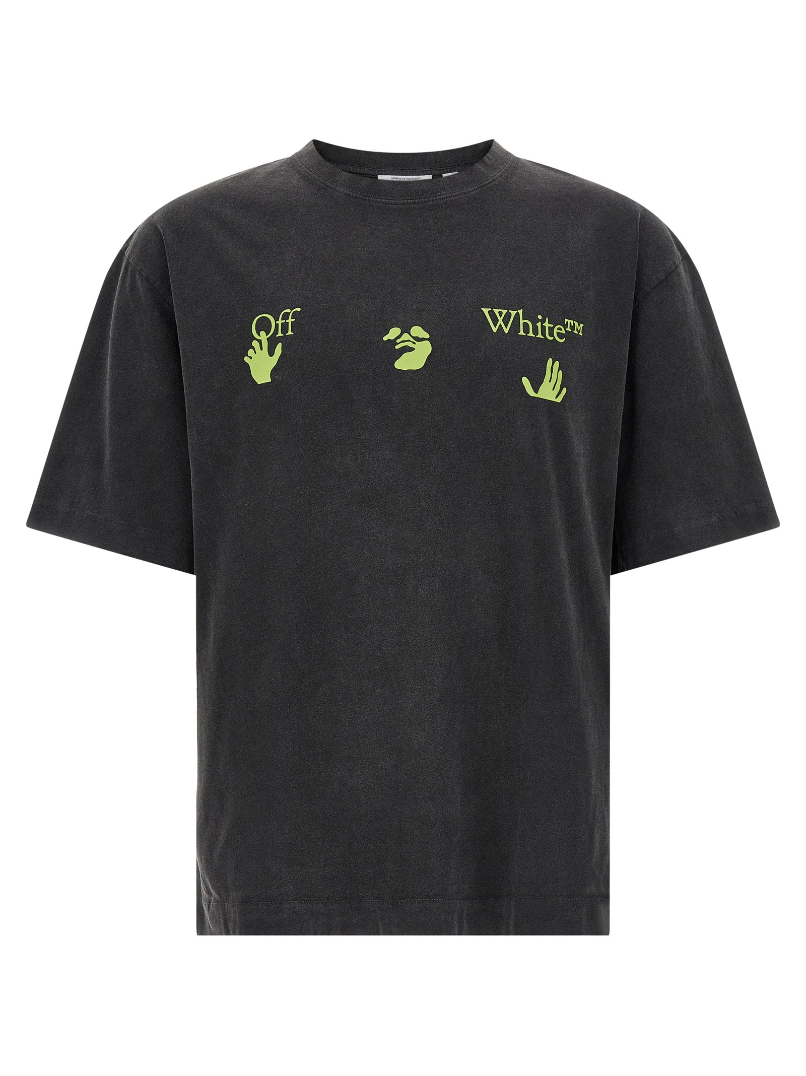 Off-White Black Cotton T-Shirt Off-White