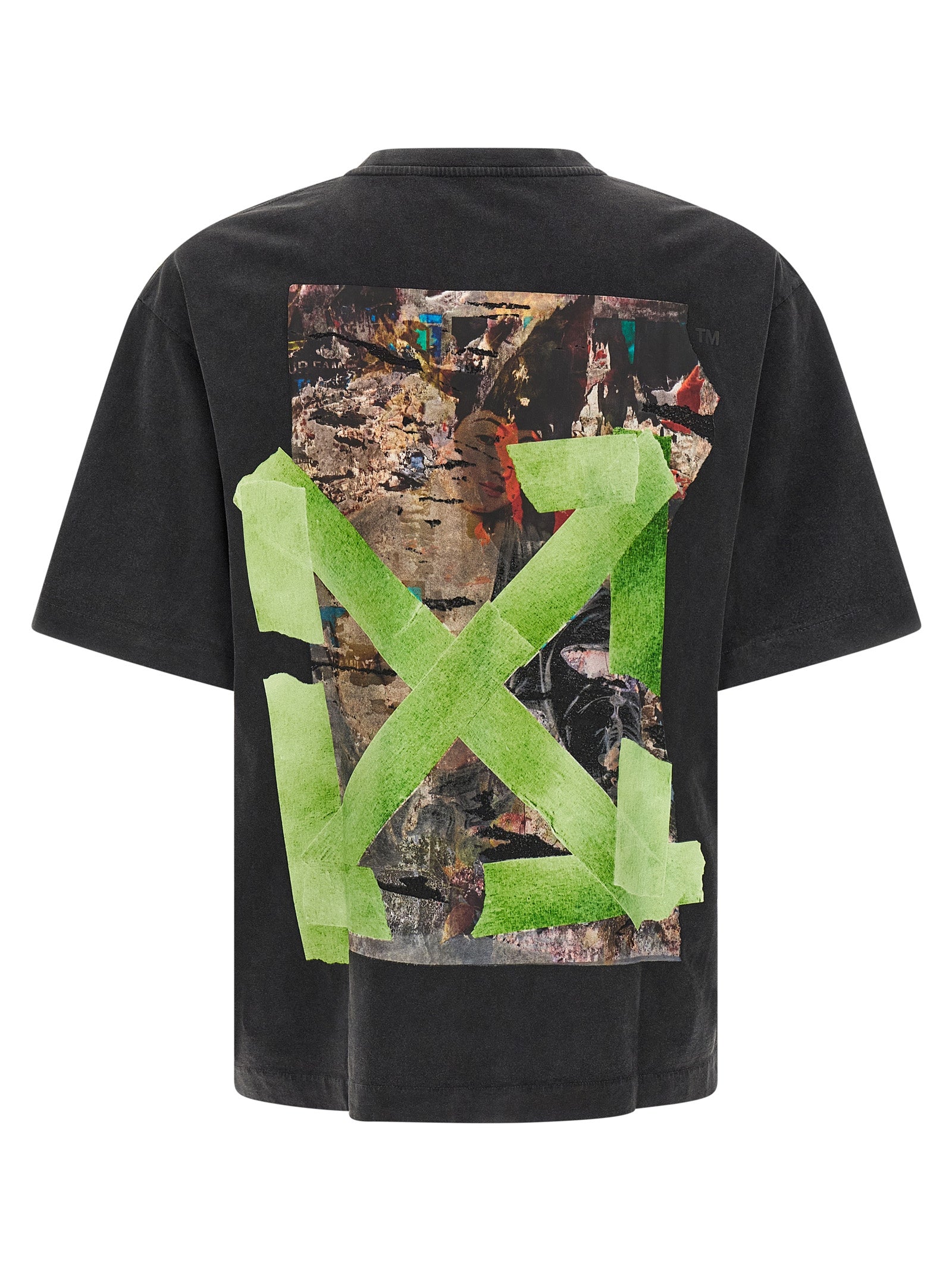 Off-White Black Cotton T-Shirt Off-White