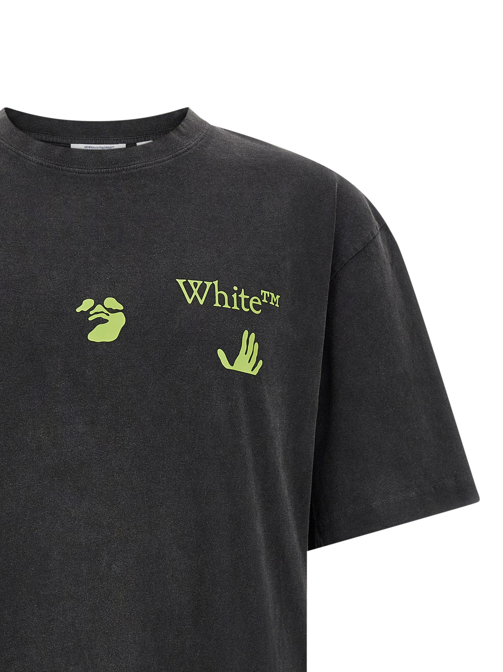 Off-White Black Cotton T-Shirt Off-White