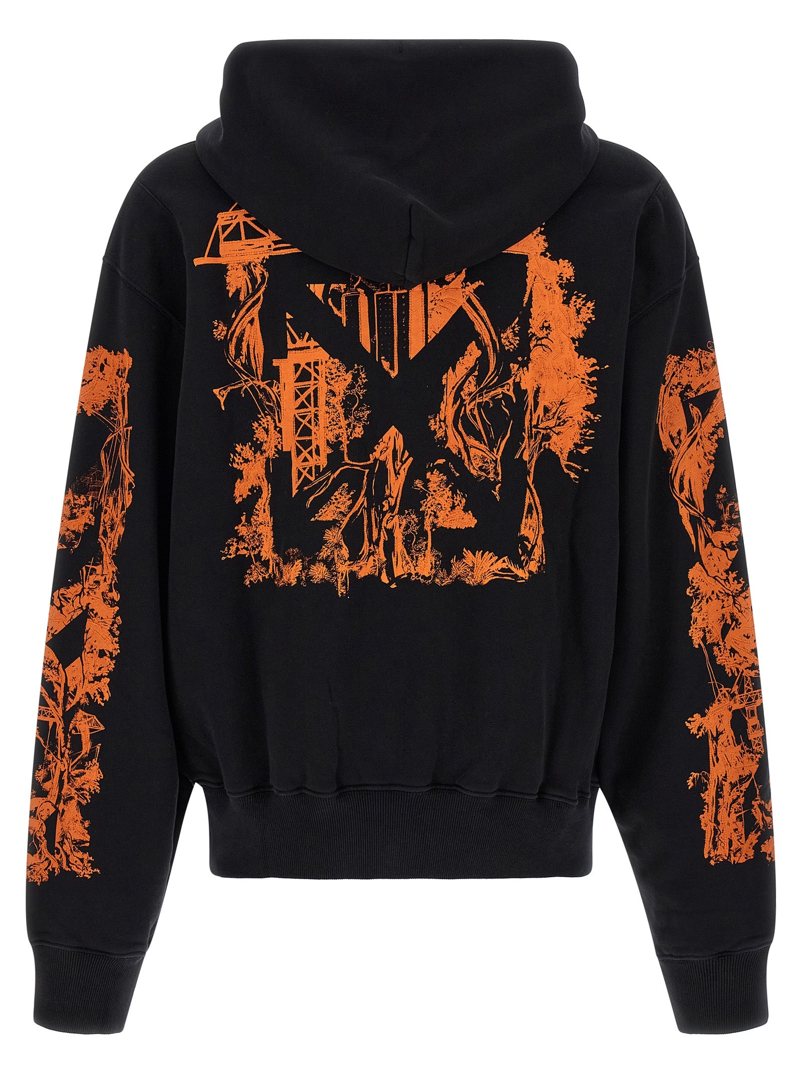 Off-White Black Cotton Sweatshirt Off-White