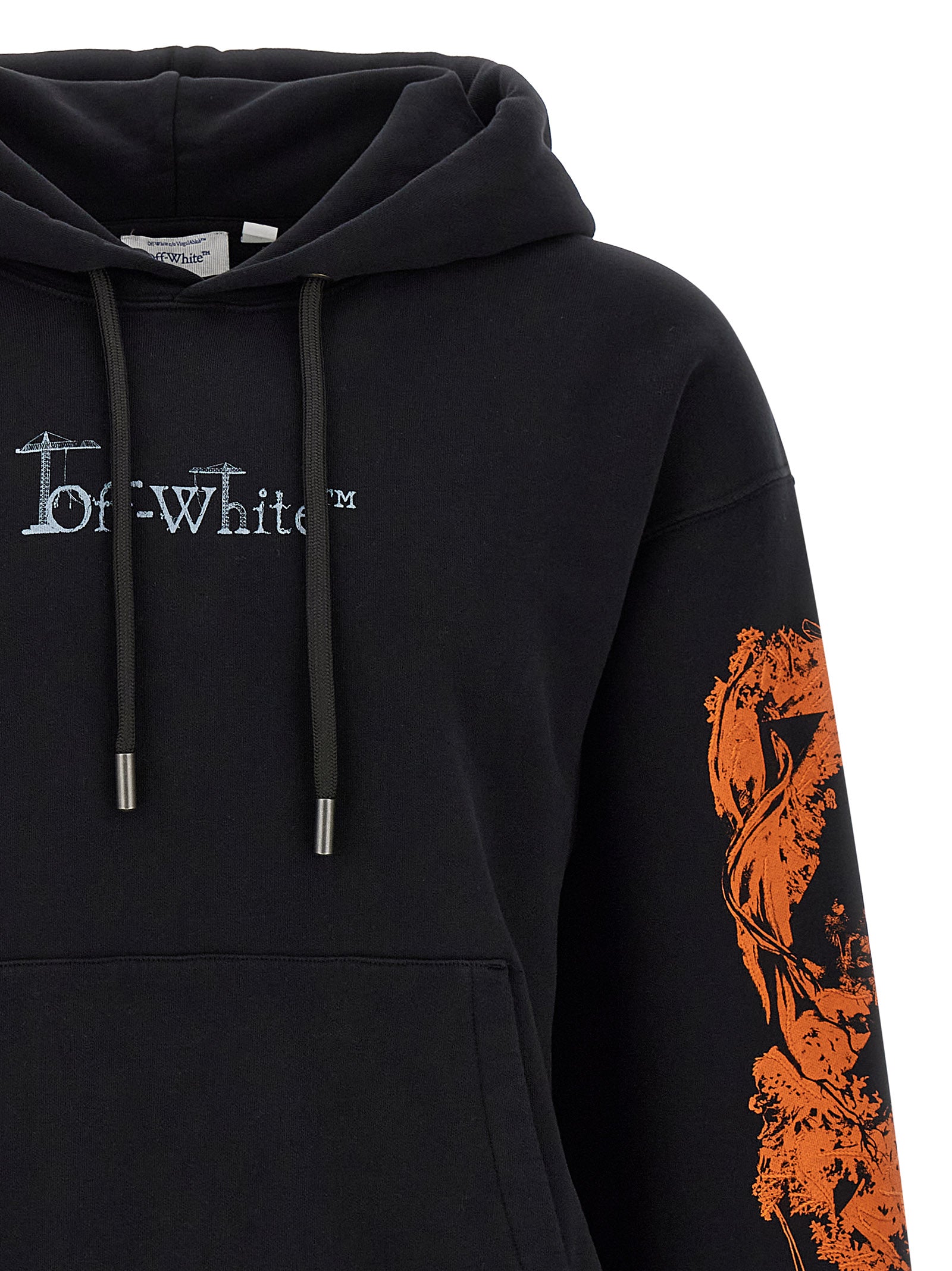 Off-White Black Cotton Sweatshirt Off-White