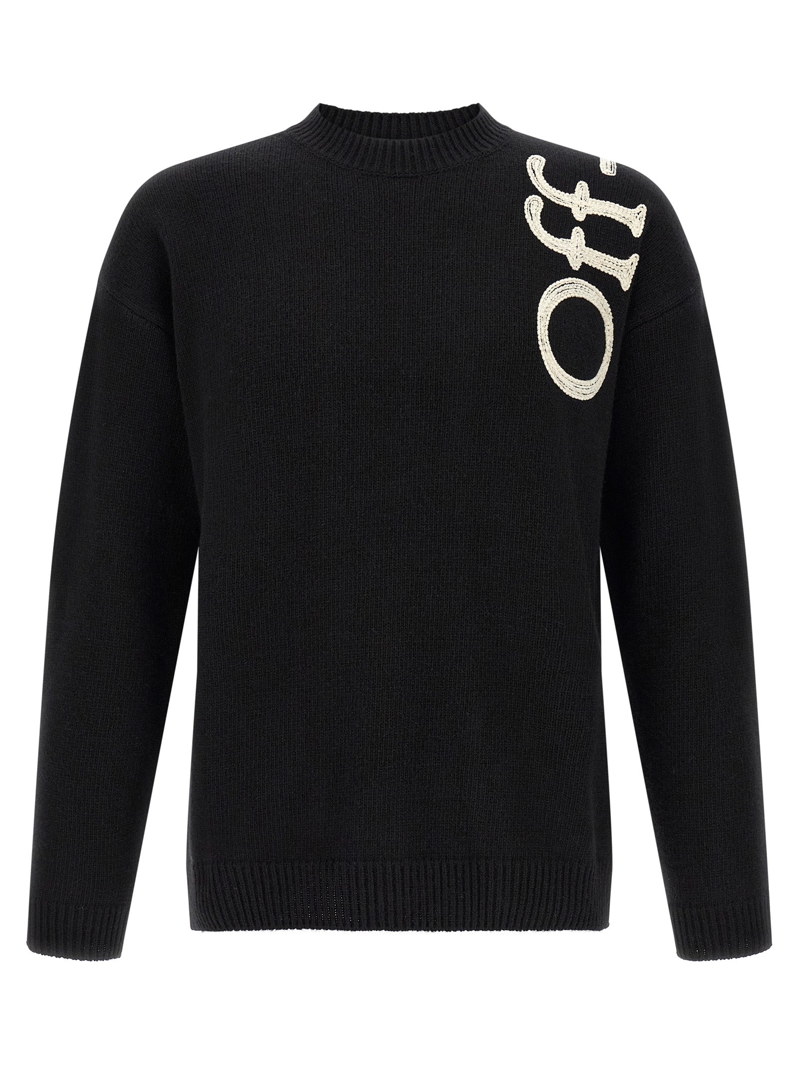Off-White Bicolor Wool Cardigan Off-White