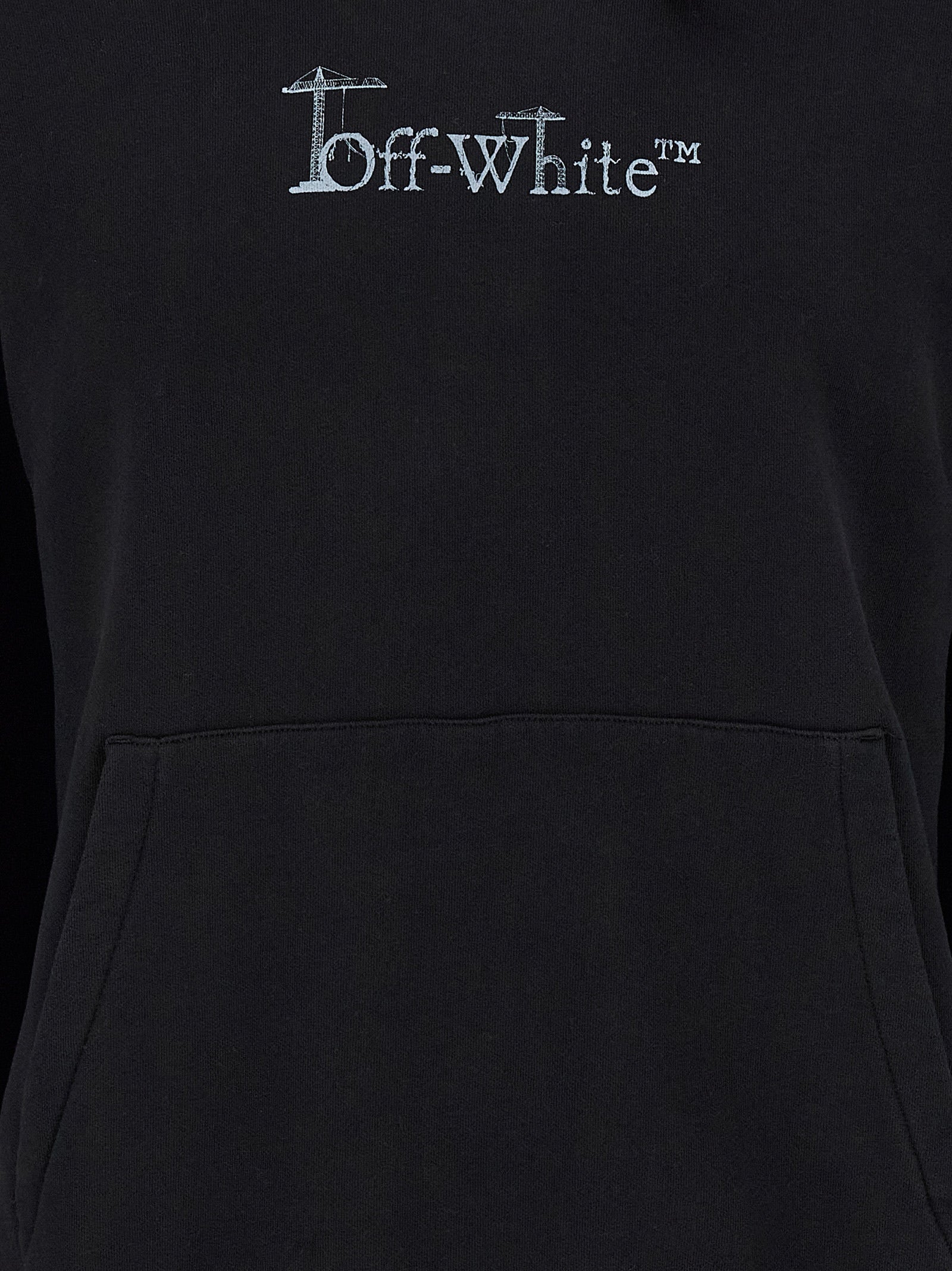 Off-White Black Cotton Sweatshirt Off-White