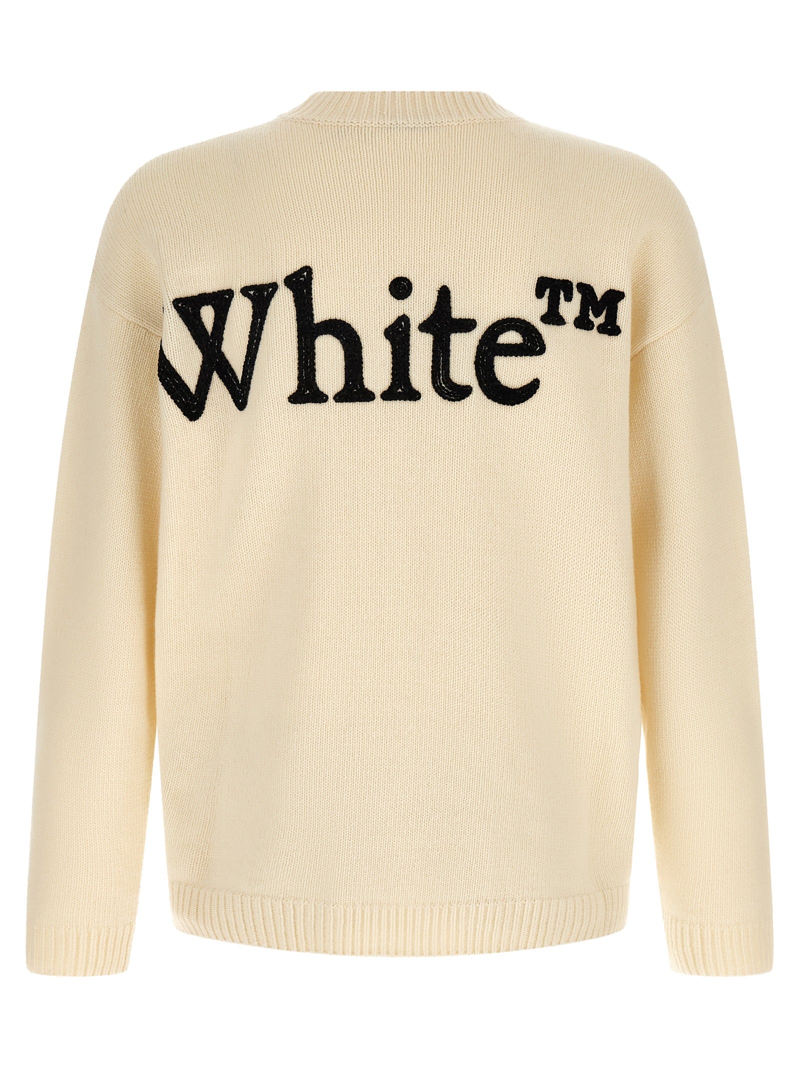 Off-White White Wool Cardigan Off-White