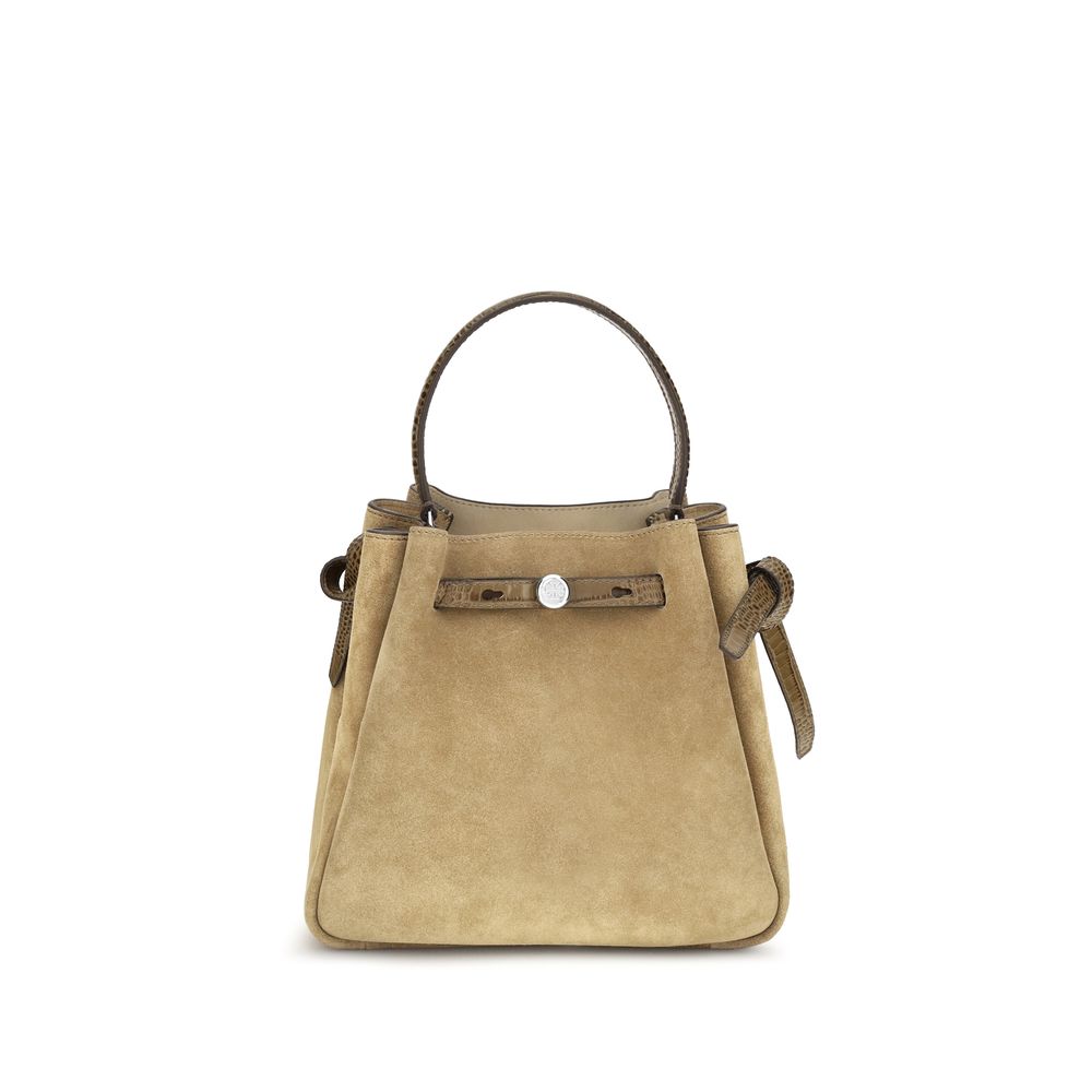Tory Burch Beige Suede Leather Backet Bag Tory Burch