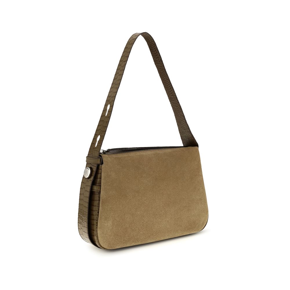 Tory Burch Beige Suede Leather Shoulder Bag Tory Burch