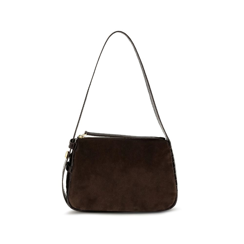 Tory Burch Brown Suede Leather Shoulder Bag Tory Burch