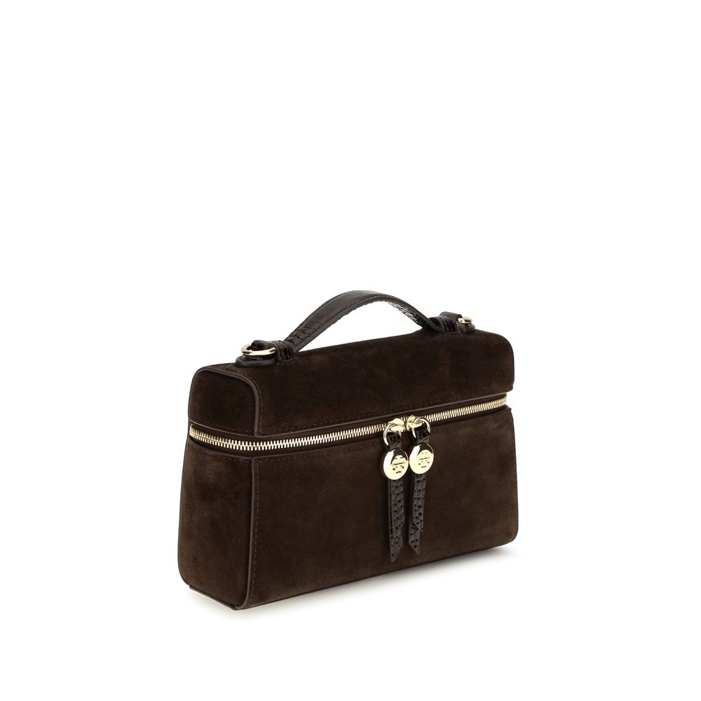Tory Burch Brown Suede Leather Shoulder Bag Tory Burch