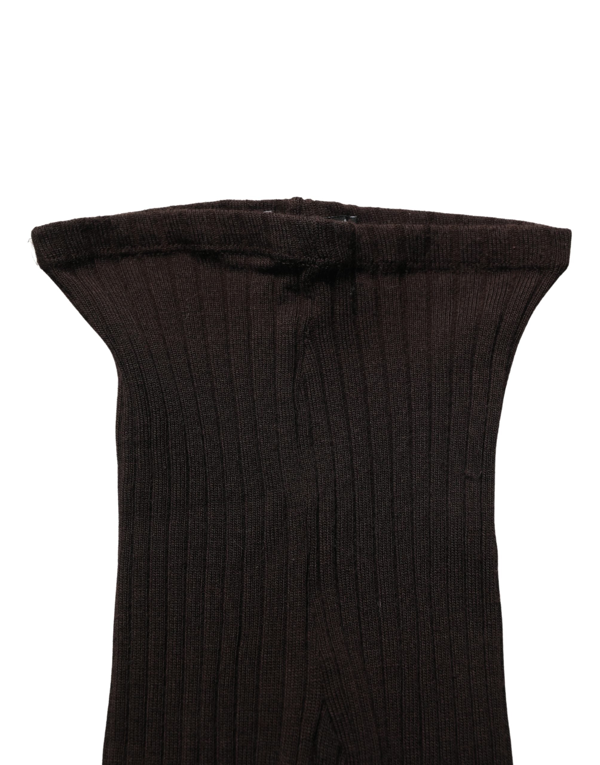 Dolce & Gabbana Black Wool Tights Stocking Pantyhose One Size Socks Dolce & Gabbana