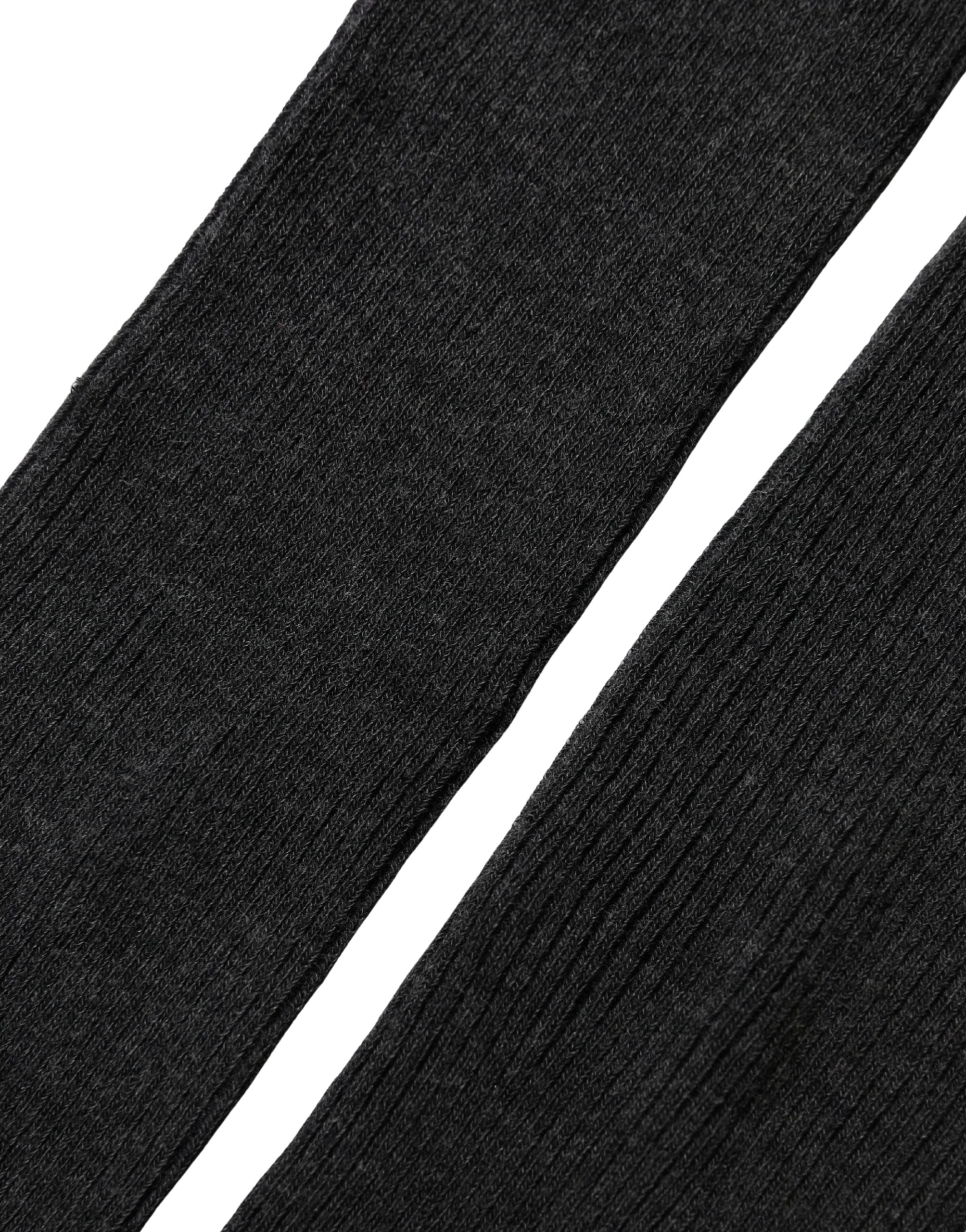 Dolce & Gabbana Gray Cotton Tights Stocking Pantyhose Socks Dolce & Gabbana