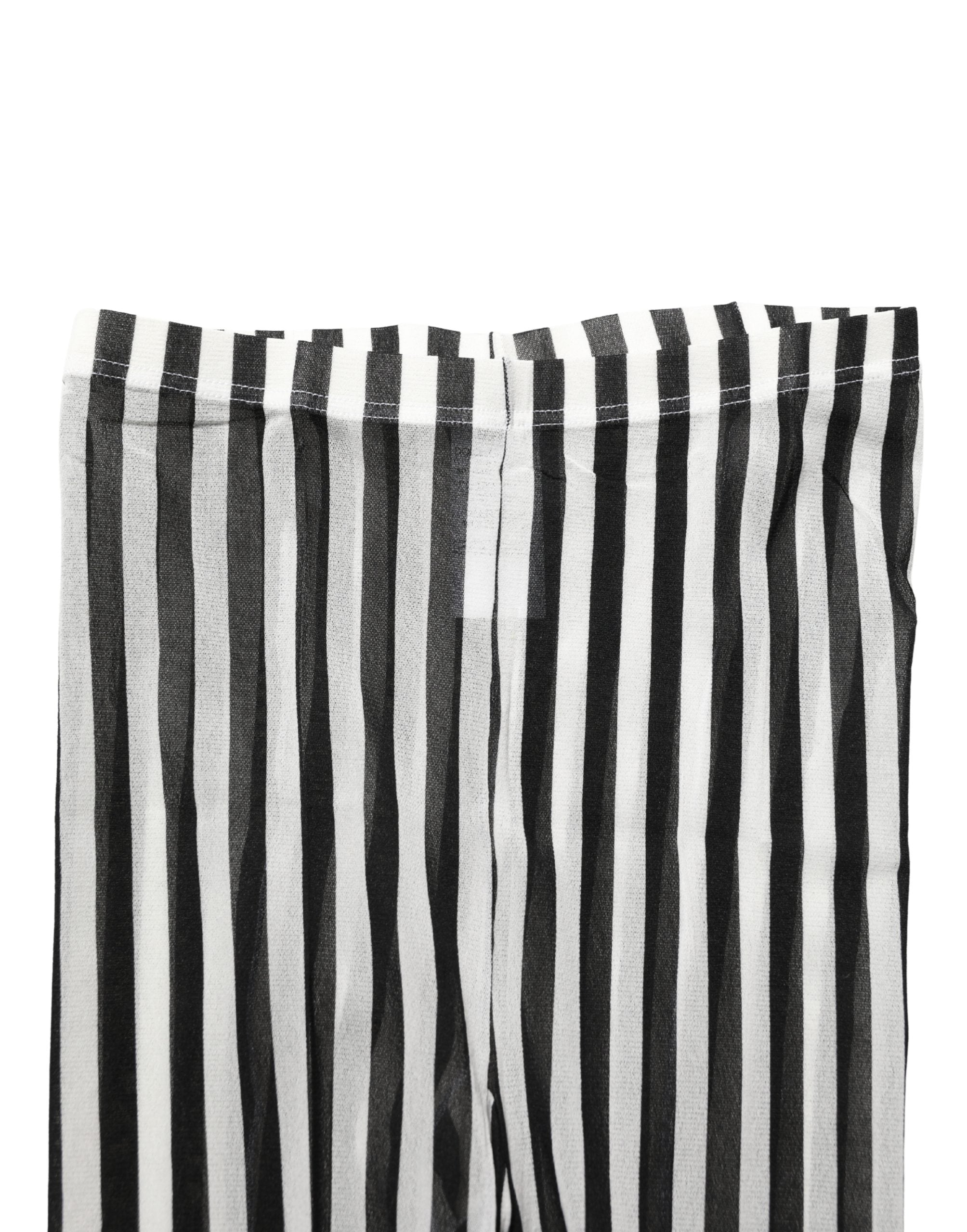 Dolce & Gabbana Black White Stripes Tights Stocking Pantyhose Socks Dolce & Gabbana
