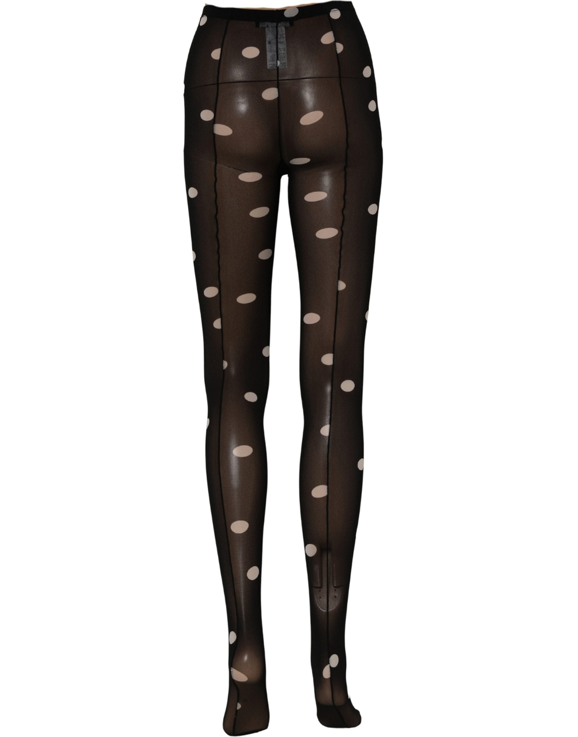 Dolce & Gabbana Black Polka Dot Tights Stockings Pantyhose Socks Dolce & Gabbana