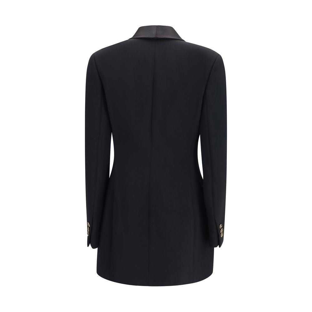 Versace Black Wool Oves Aries Blazer Versace