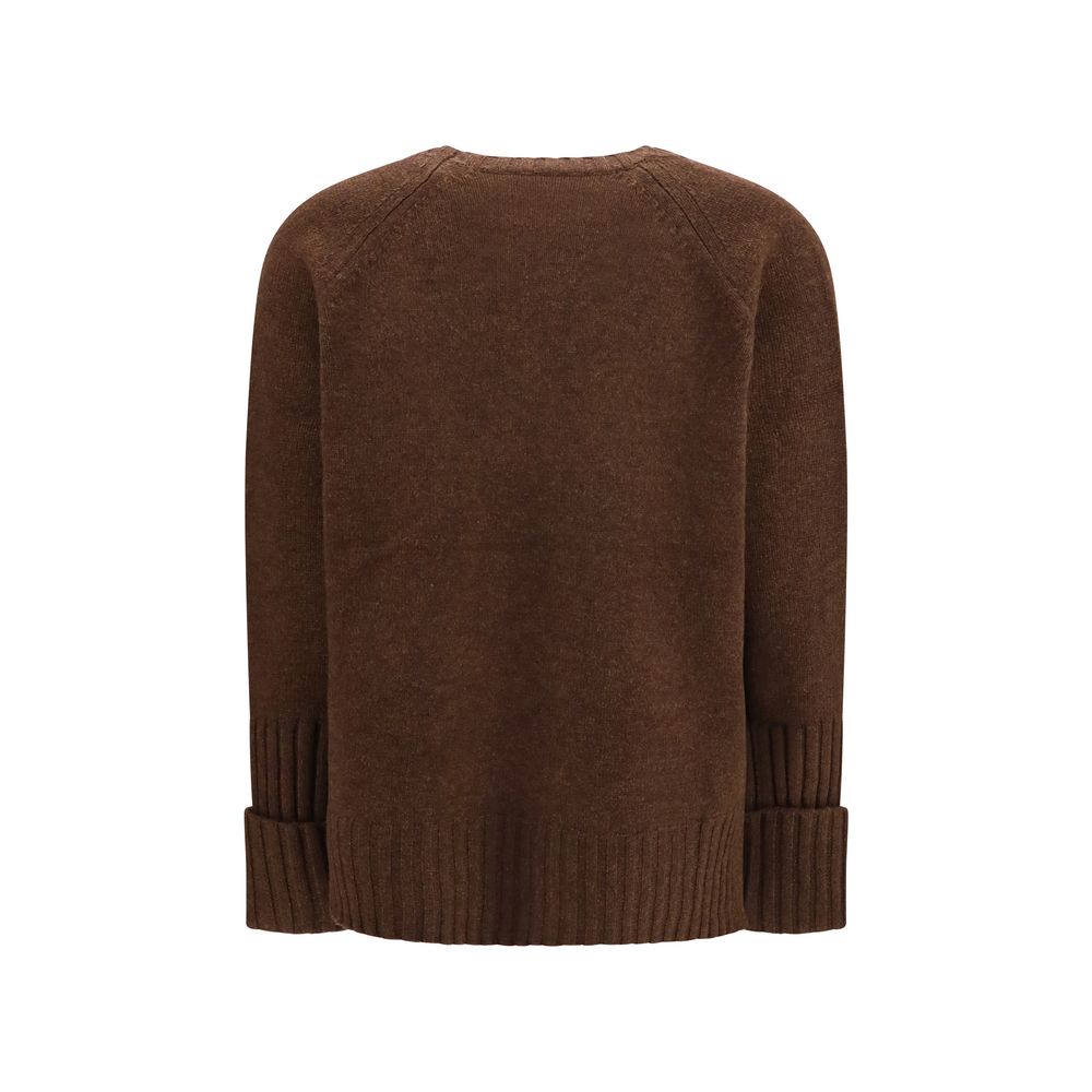 Tory Burch Brown Wool Oves Aries Sweatshirt Tory Burch