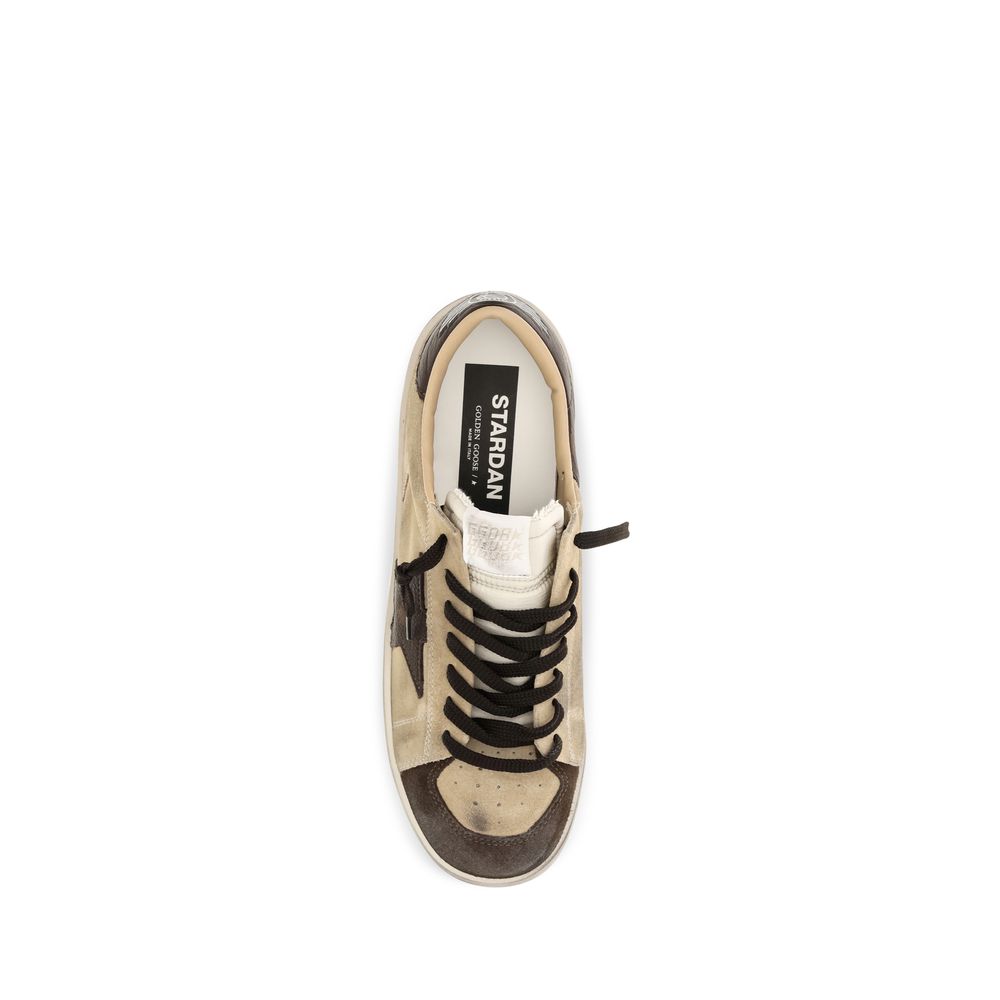 Golden Goose Beige Calf Leather Bos Taurus Sneakers Golden Goose
