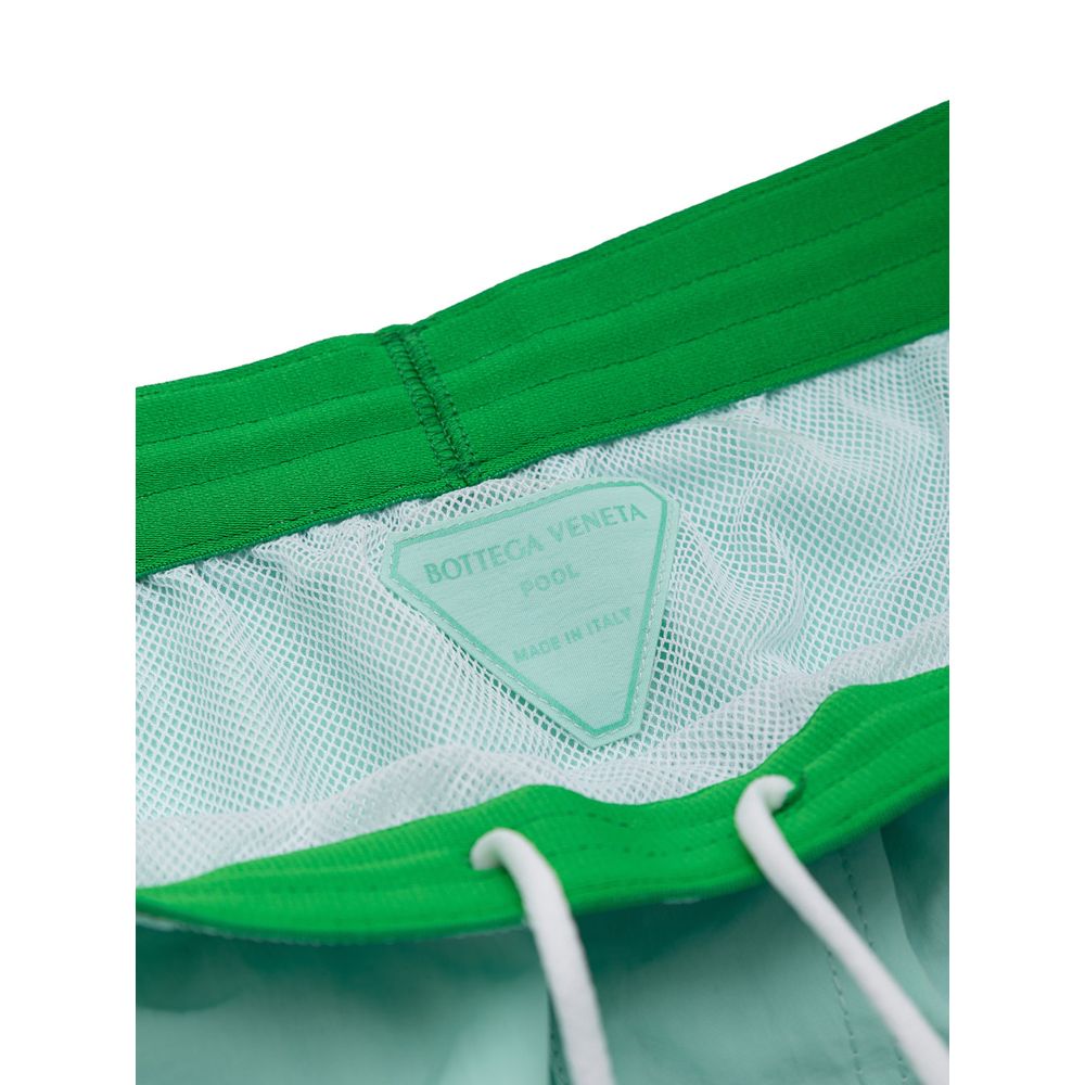 Bottega Veneta Turquoise Polyamide Swim Shorts Bottega Veneta