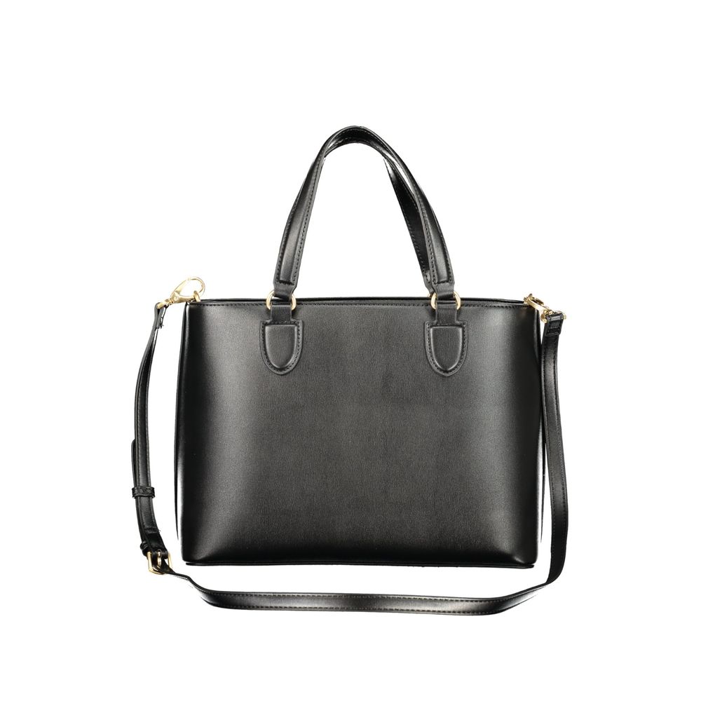 Mario Valentino Black Polyurethane Women's Bag Mario Valentino