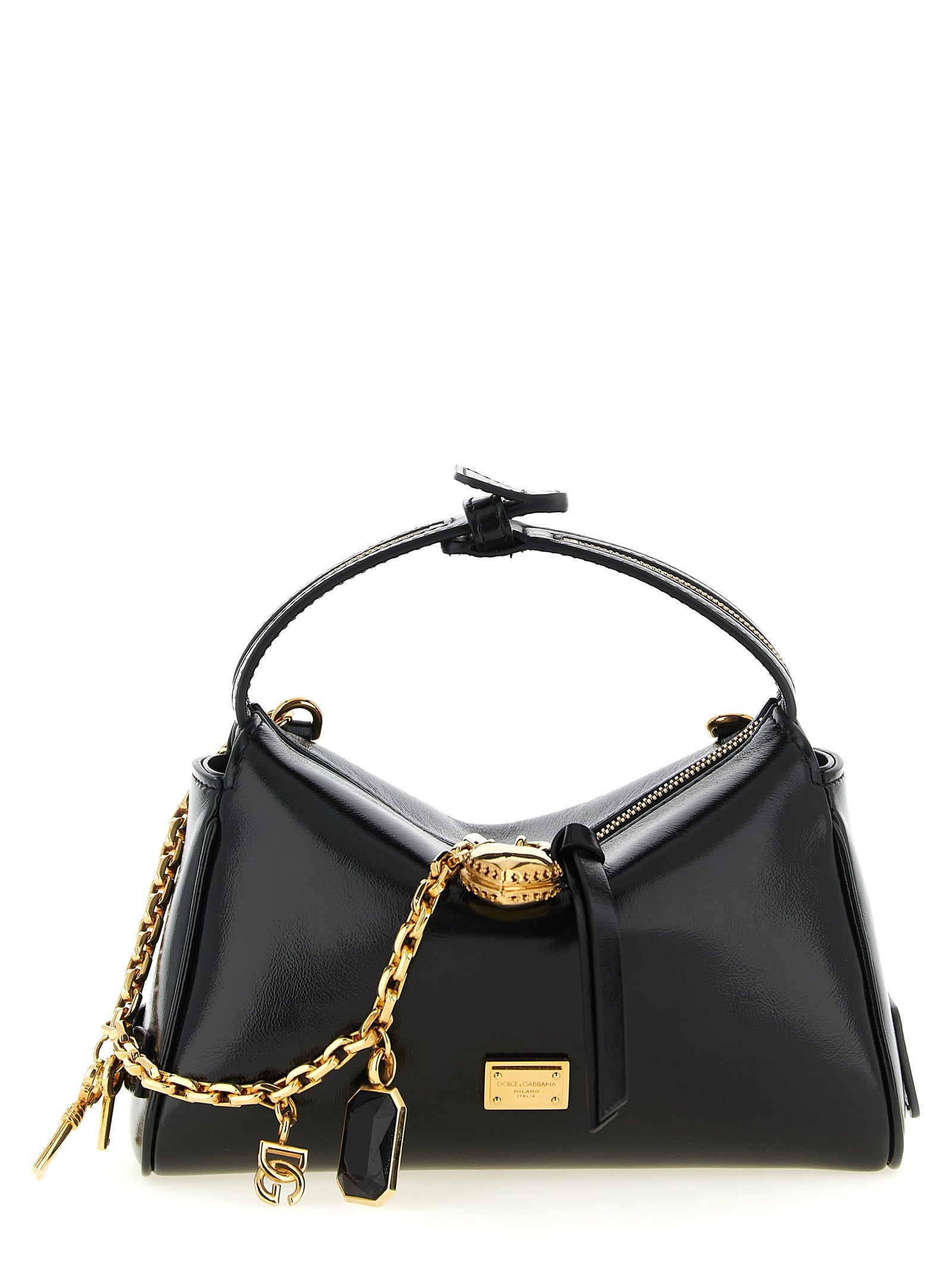 Dolce & Gabbana Black Calfskin Handbag Dolce & Gabbana