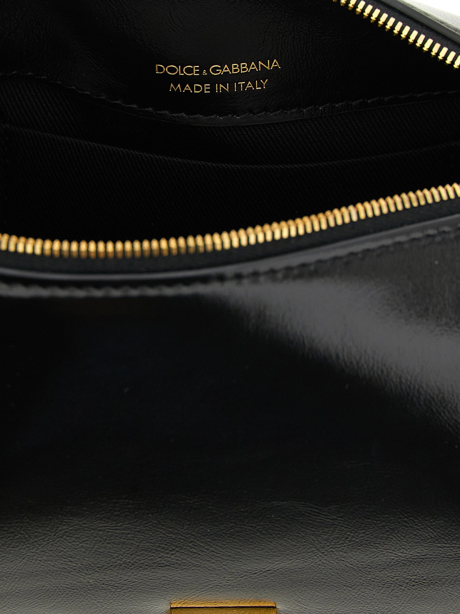 Dolce & Gabbana Black Calfskin Handbag Dolce & Gabbana
