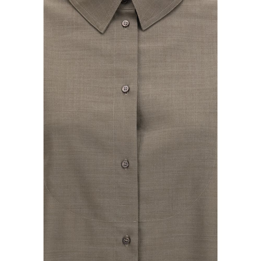 Jacquemus Gray Cotton Shirt Jacquemus