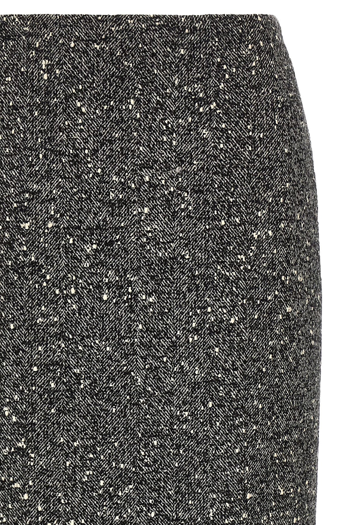 Valentino Garavani Bicolor Virgin Wool Midi Skirt Valentino Garavani
