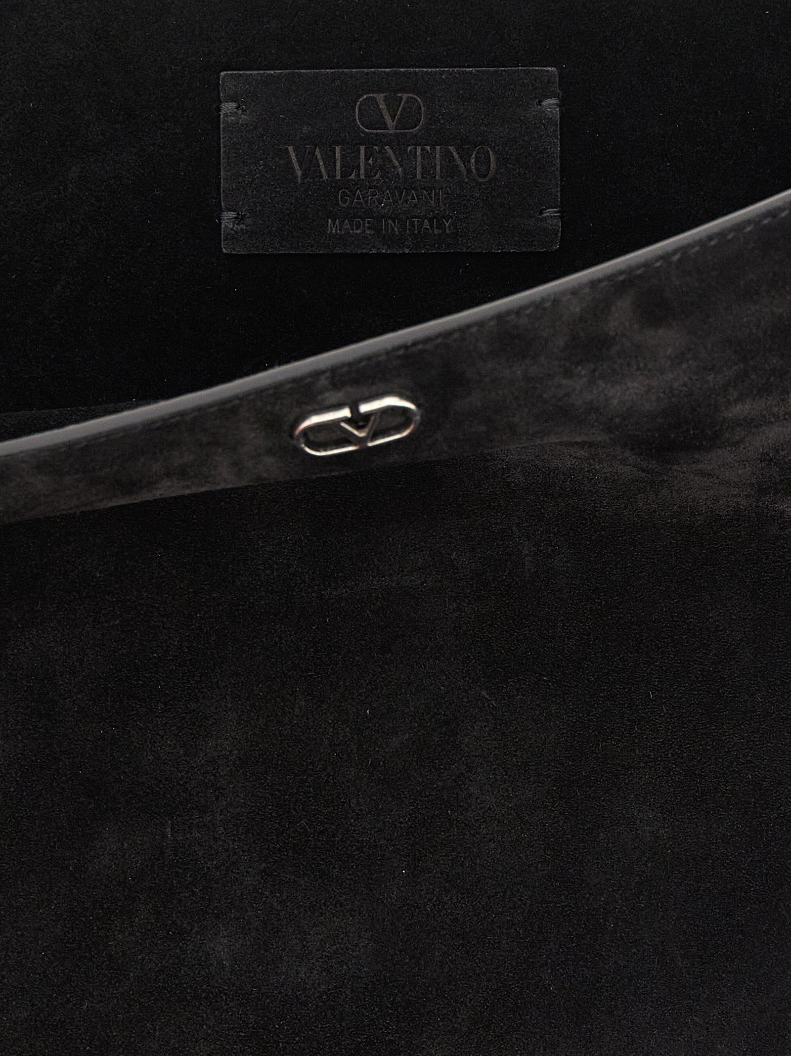 Valentino Garavani Black Calfskin Shoulder Bag Valentino Garavani