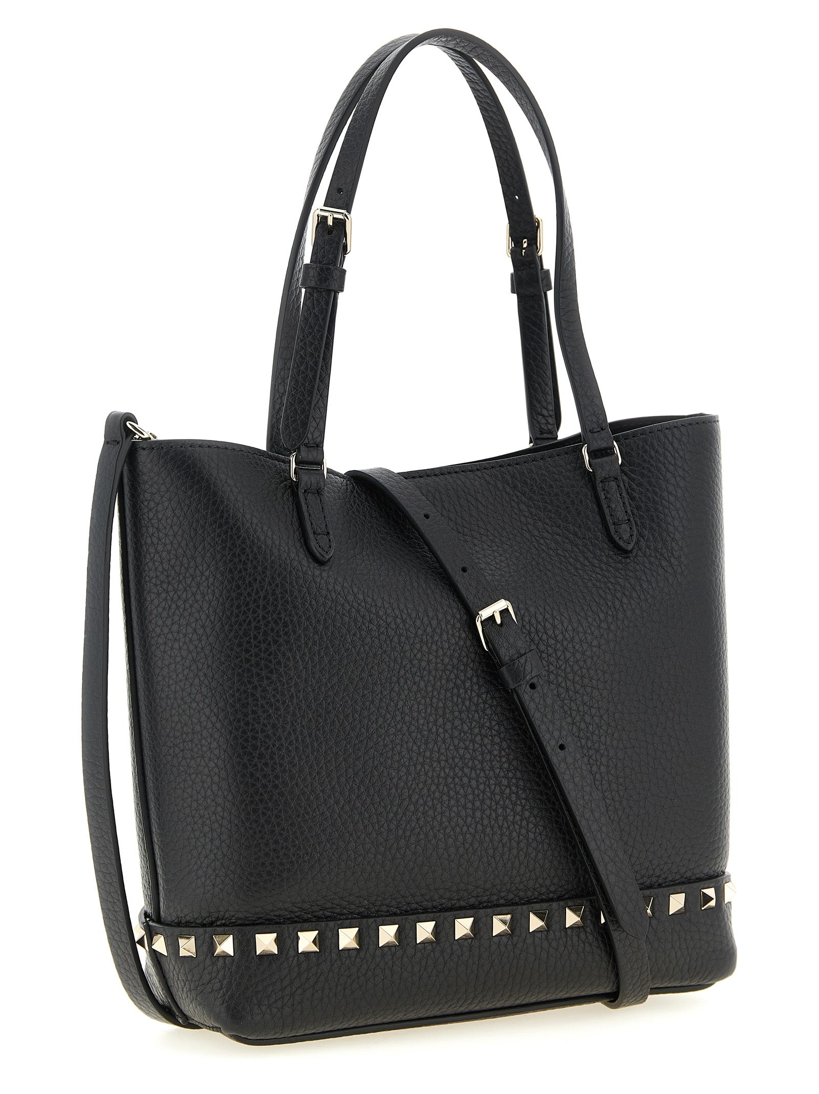 Valentino Garavani Black Calfskin Shoulder Bag Valentino Garavani