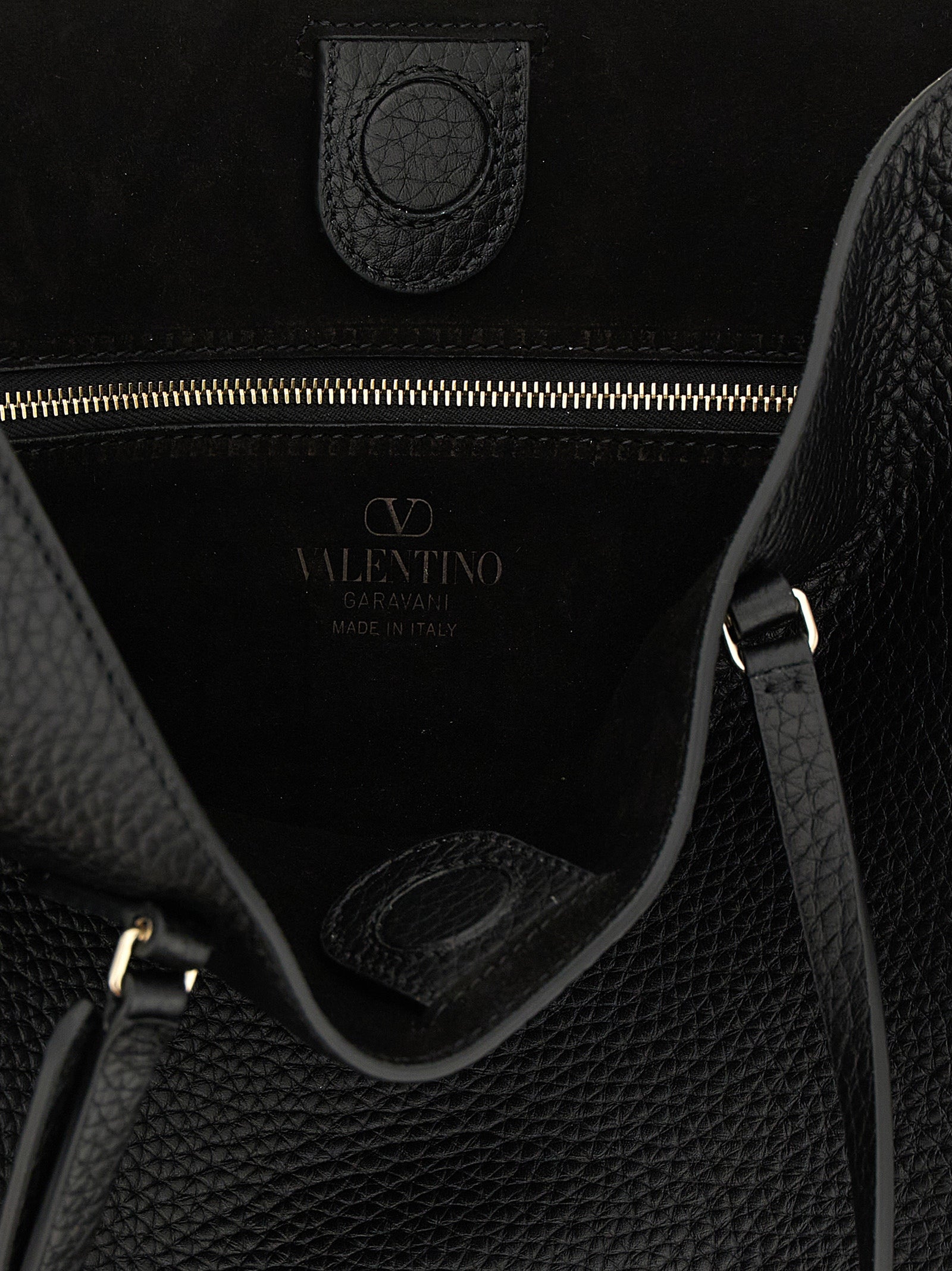 Valentino Garavani Black Calfskin Shoulder Bag Valentino Garavani