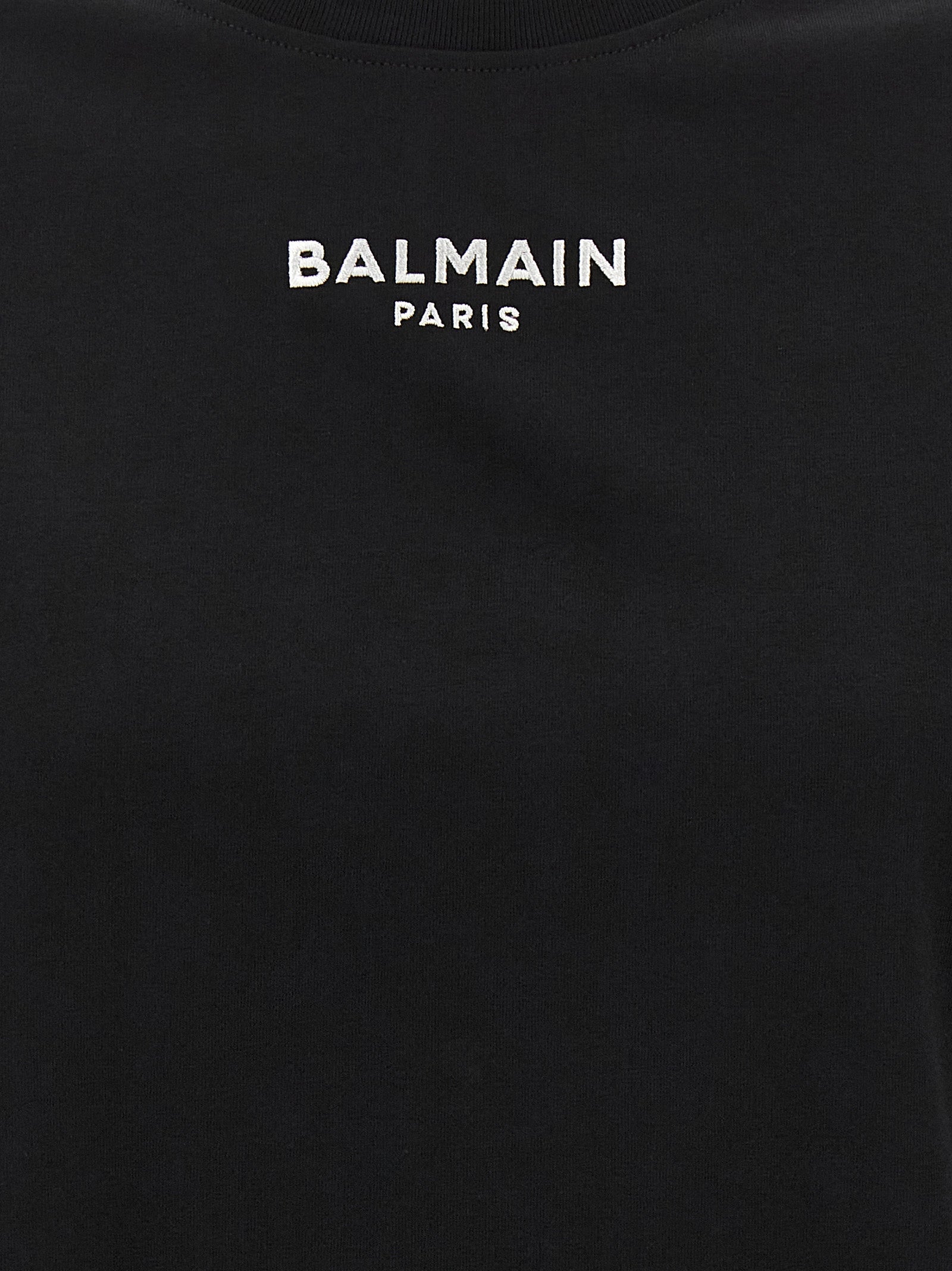 Balmain Black Cotton T-Shirt Balmain