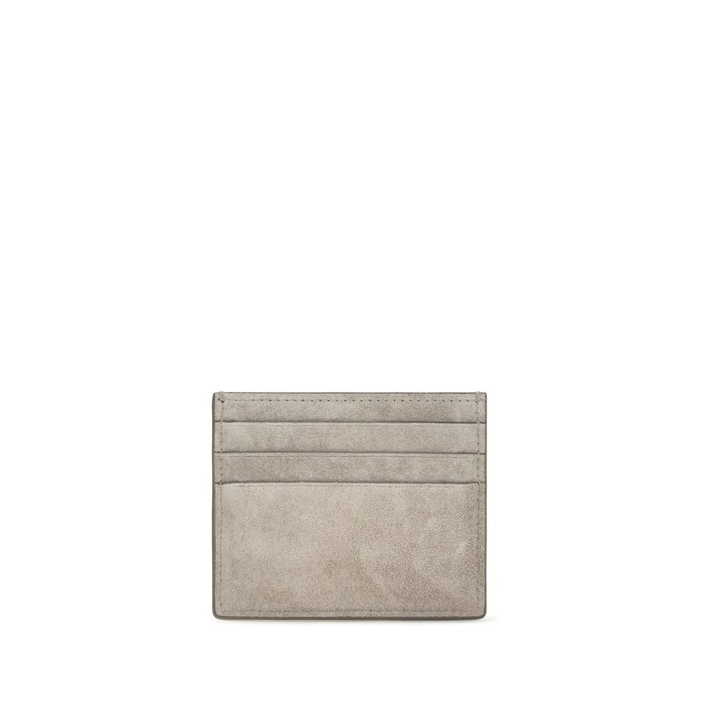Brunello Cucinelli Gray Calf Leather Bos Taurus Wallet Brunello Cucinelli
