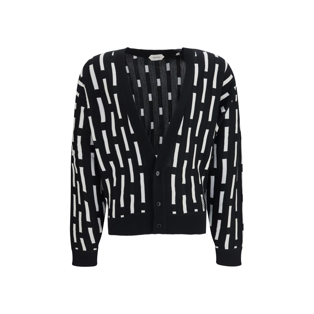 Versace Multicolor Wool Oves Aries Cardigan Versace