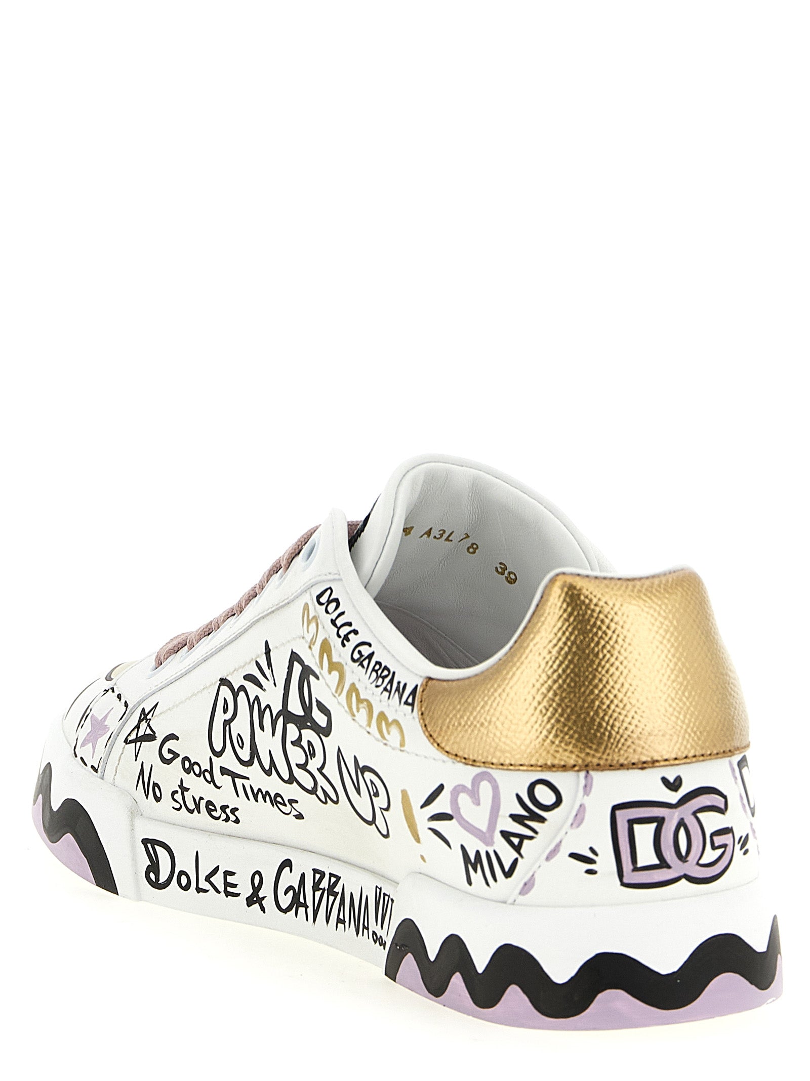 Dolce & Gabbana Multicolor Calfskin Low Top Sneakers Dolce & Gabbana