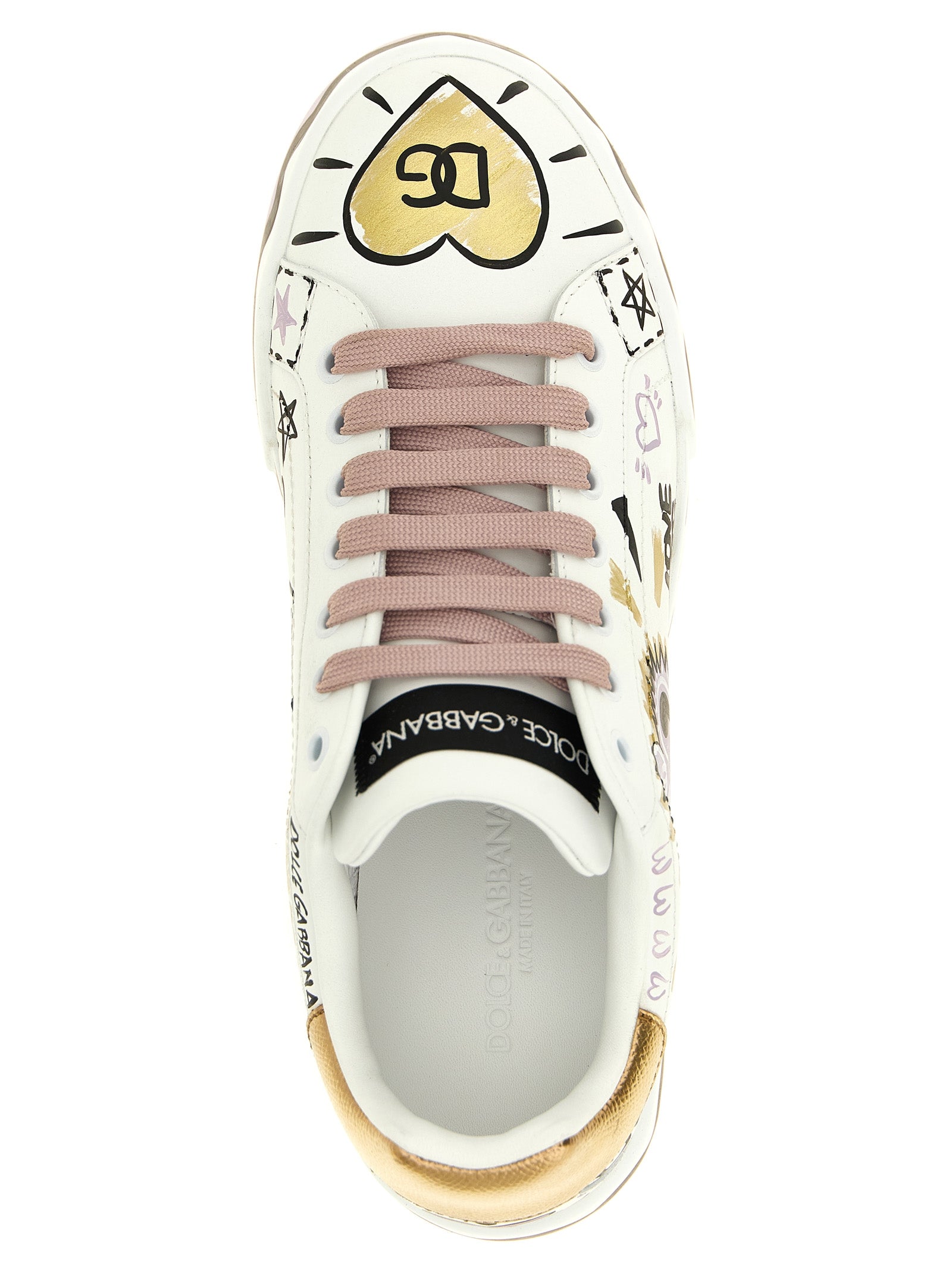Dolce & Gabbana Multicolor Calfskin Low Top Sneakers Dolce & Gabbana