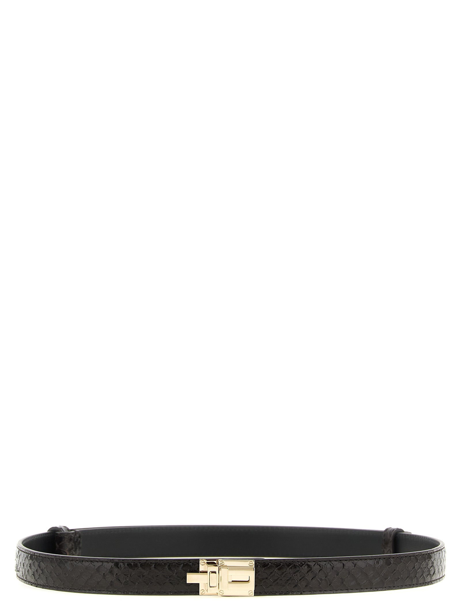 Tom Ford Brown Calfskin Regular Belt Tom Ford