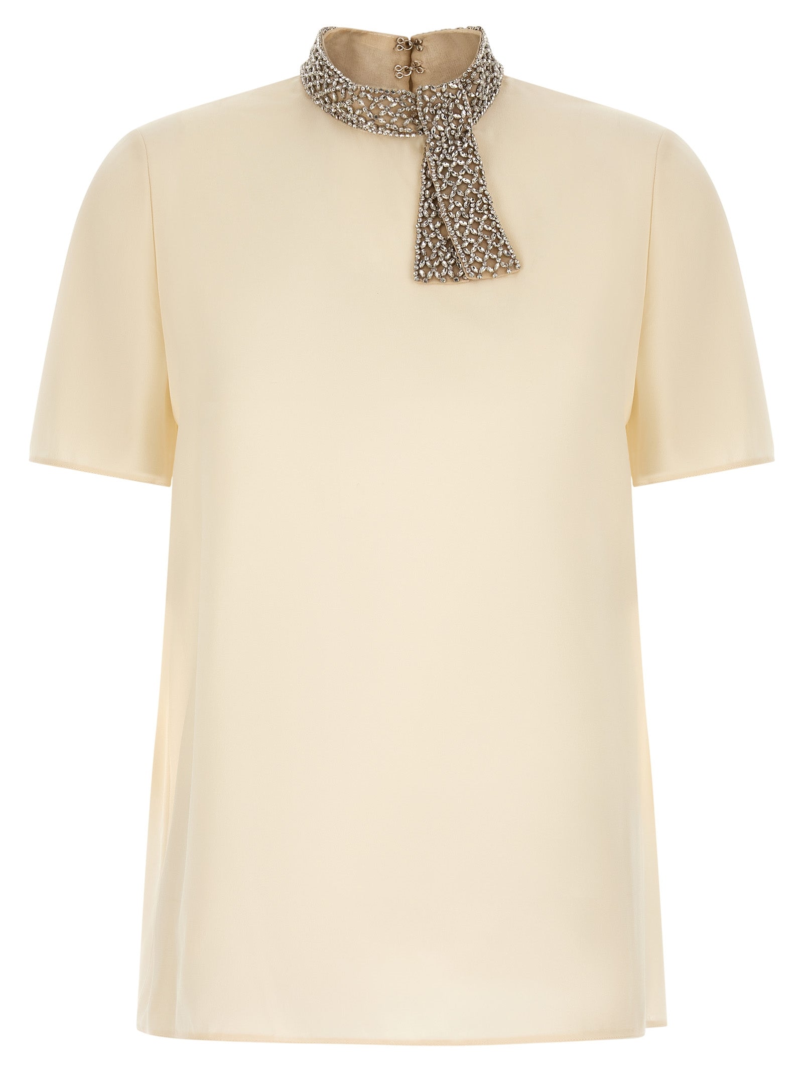 Valentino Garavani White Silk Tank Tops Valentino Garavani