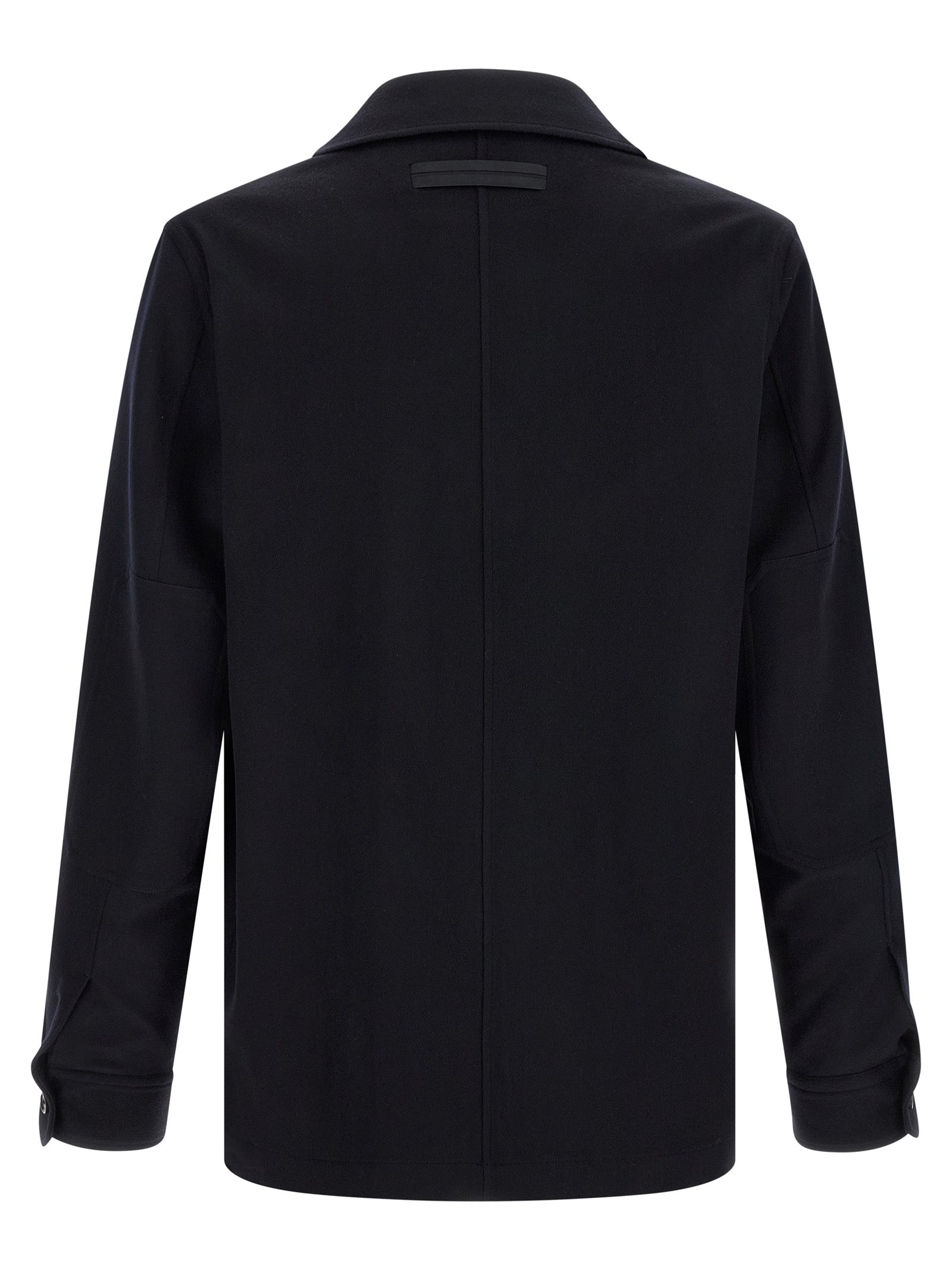 ZEGNA Blue Wool Blouse ZEGNA