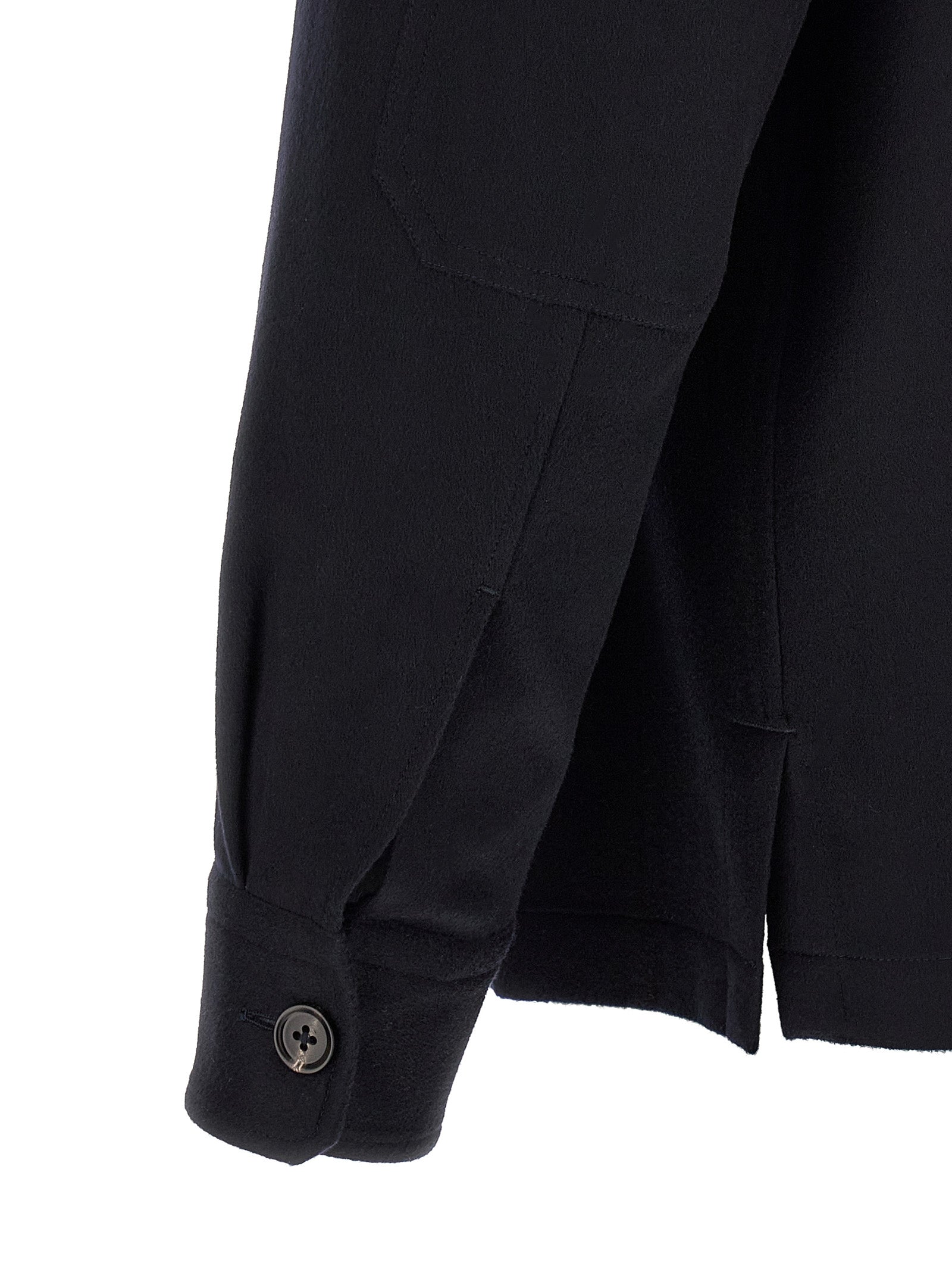 ZEGNA Blue Wool Blouse ZEGNA