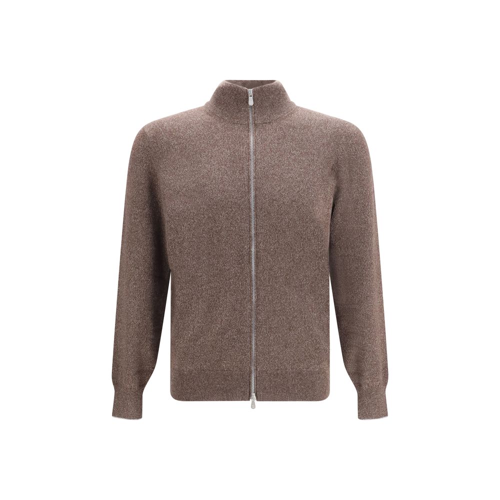Brunello Cucinelli Brown Cashmere Cardigan Brunello Cucinelli