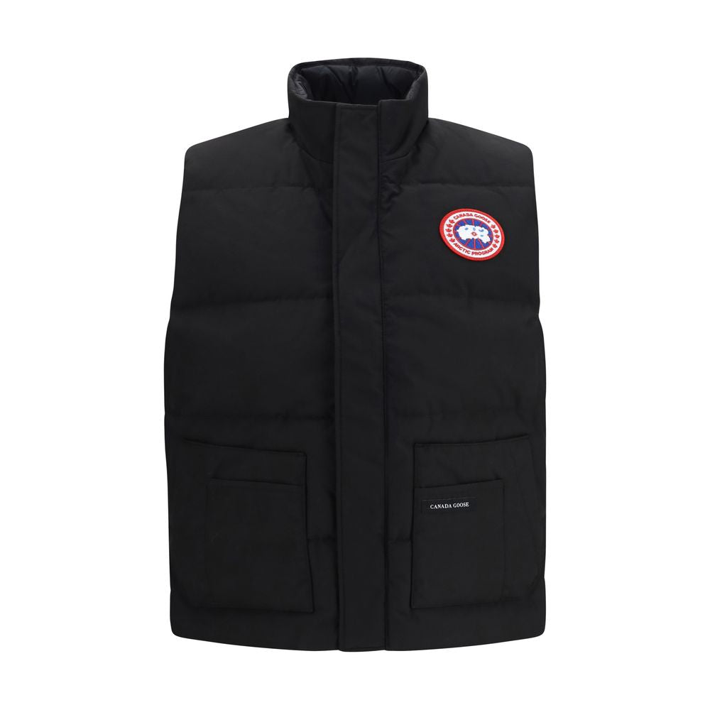 Canada Goose Black Recycled Polyester Sleeveless Jacket Canada Goose
