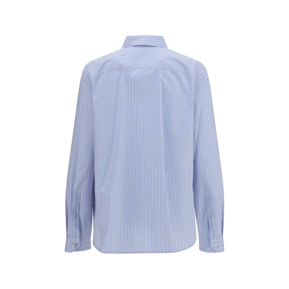 Saint Laurent Blue Cotton Pattern Shirt Saint Laurent