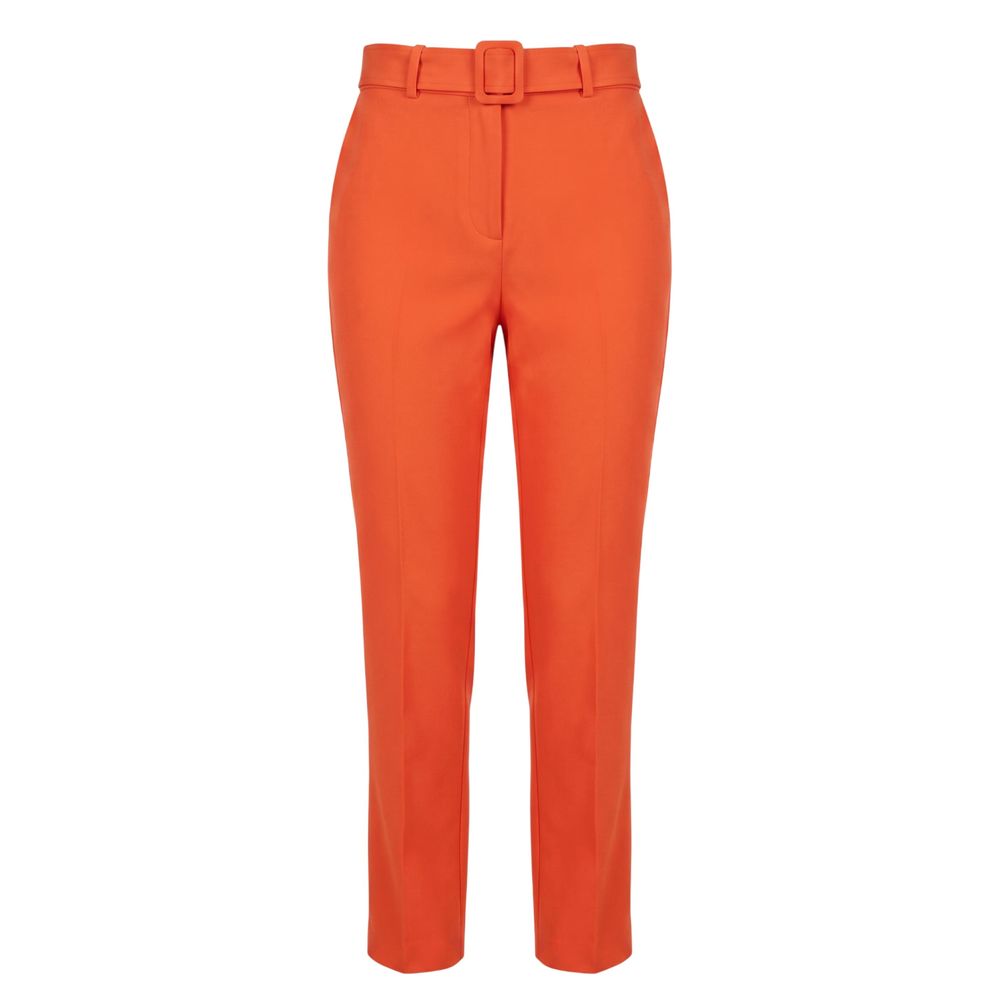 Trussardi Orange Viscose Women Pants Trussardi