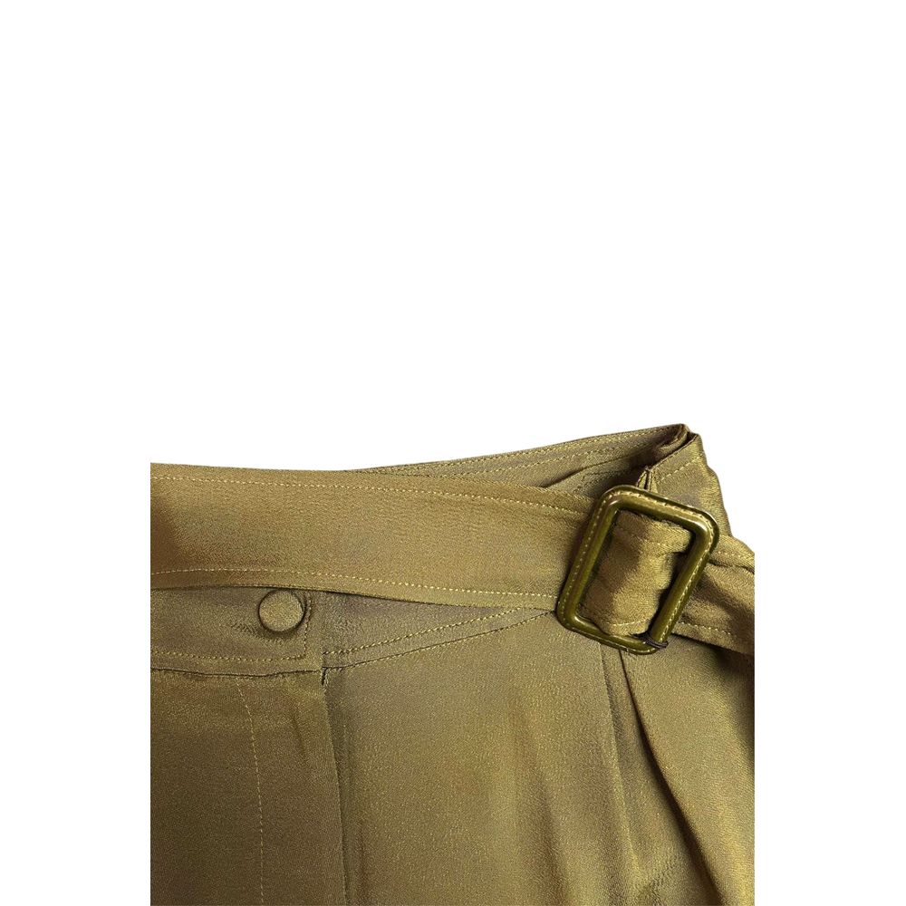 Trussardi Green Viscose Women Pants Trussardi