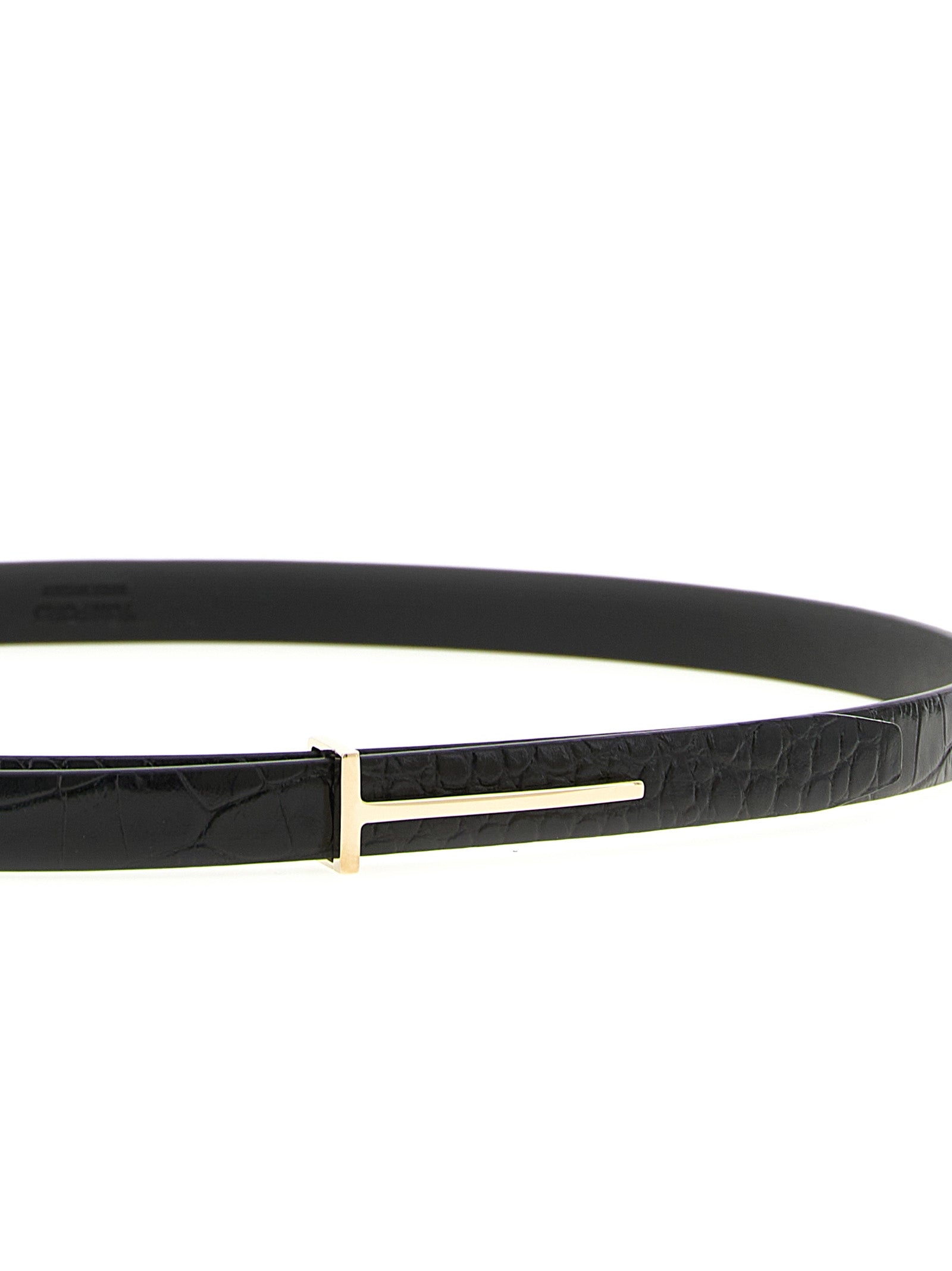 Tom Ford Black Calfskin Regular Belt Tom Ford