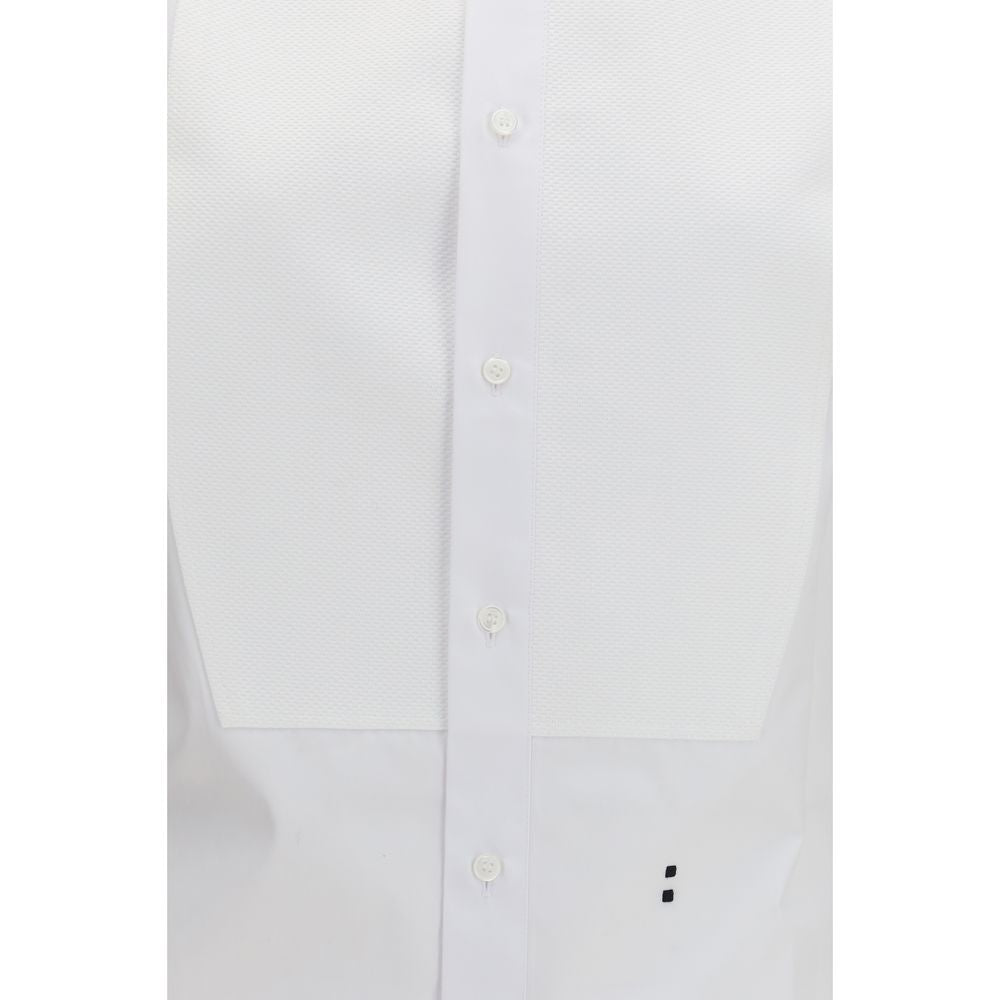 Fendi White Cotton Dress Shirt Fendi