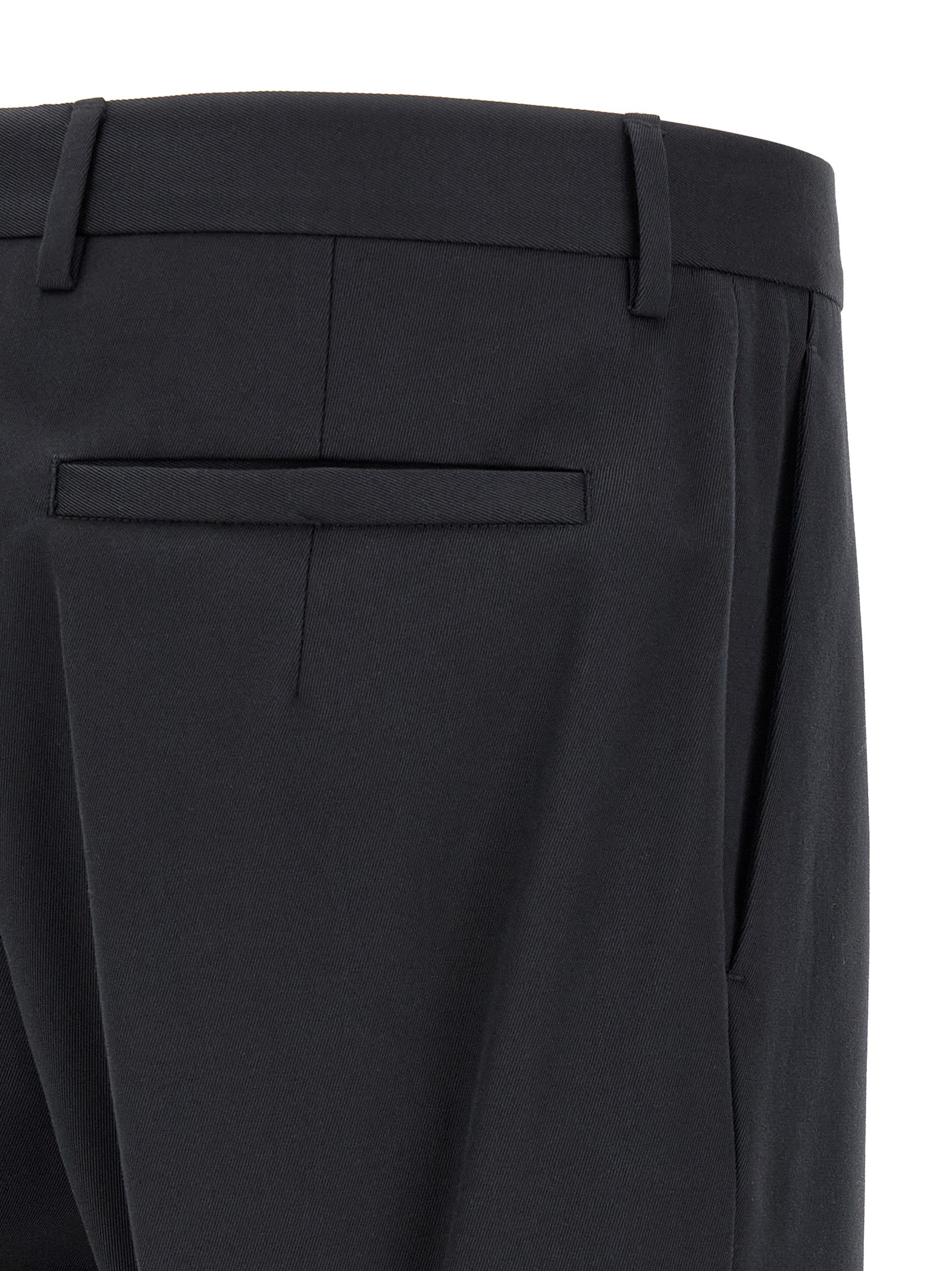 ZEGNA Blue Cotton Dress Pants ZEGNA