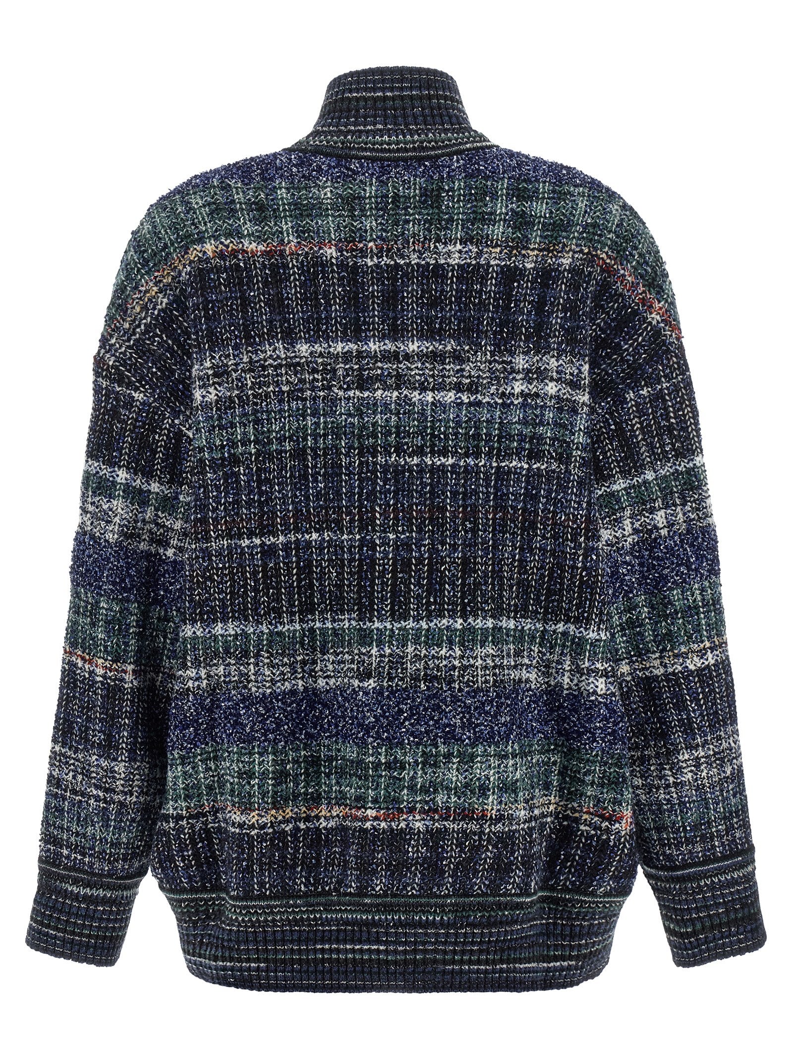 Missoni Blue Wool Cardigan Missoni