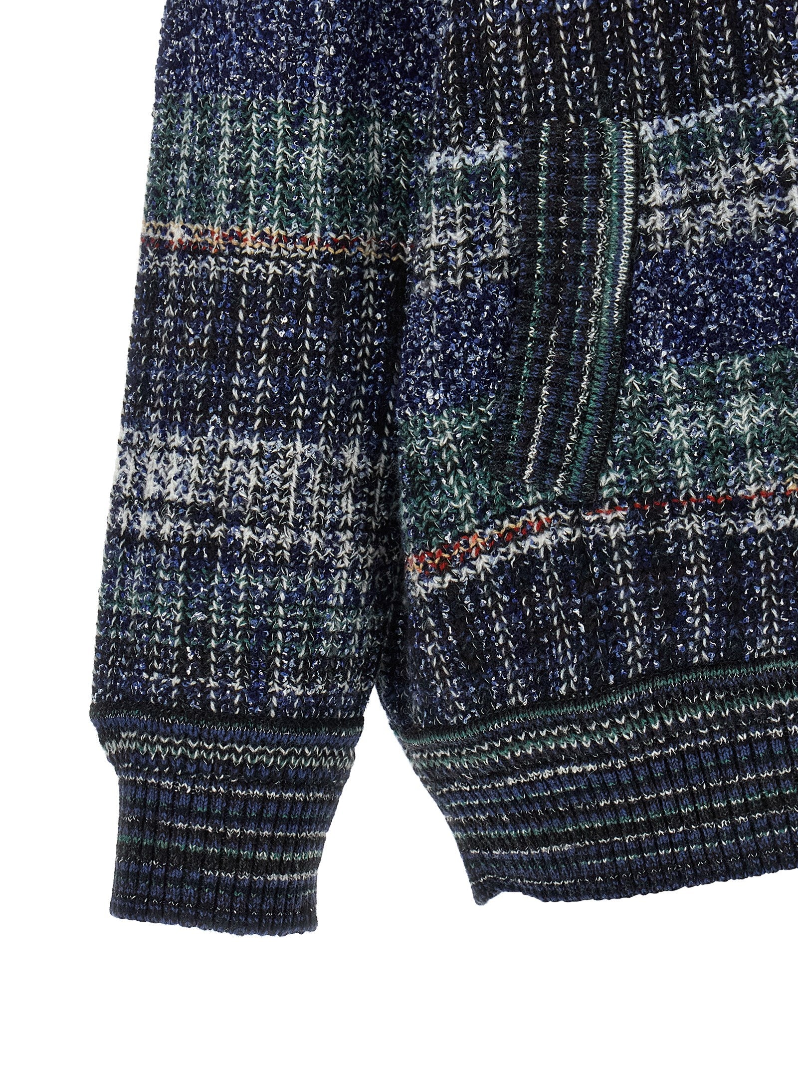 Missoni Blue Wool Cardigan Missoni