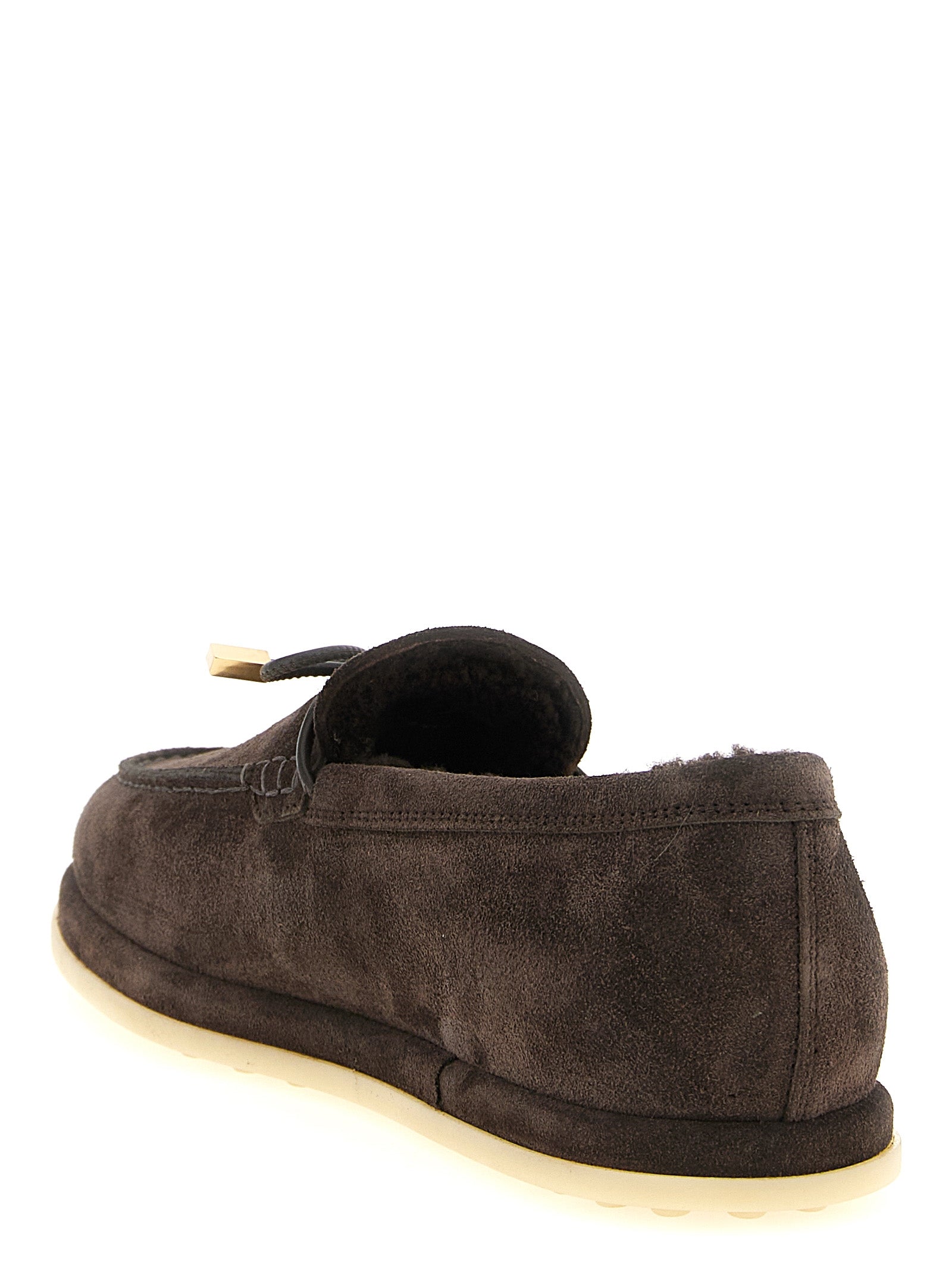 Tod's Brown Calfskin Slip-On Loafers Tod's