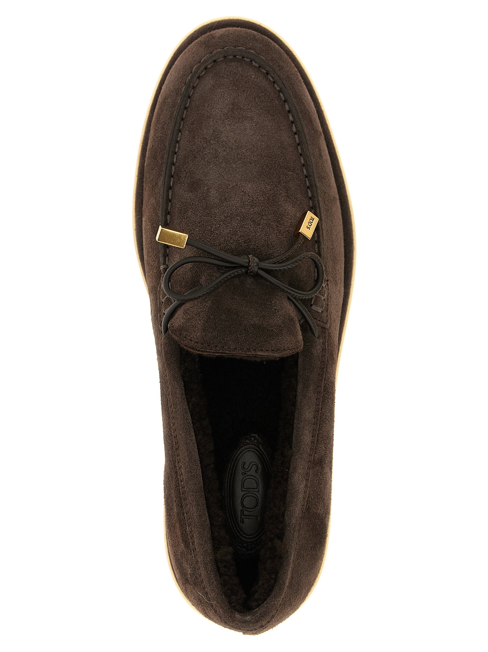 Tod's Brown Calfskin Slip-On Loafers Tod's